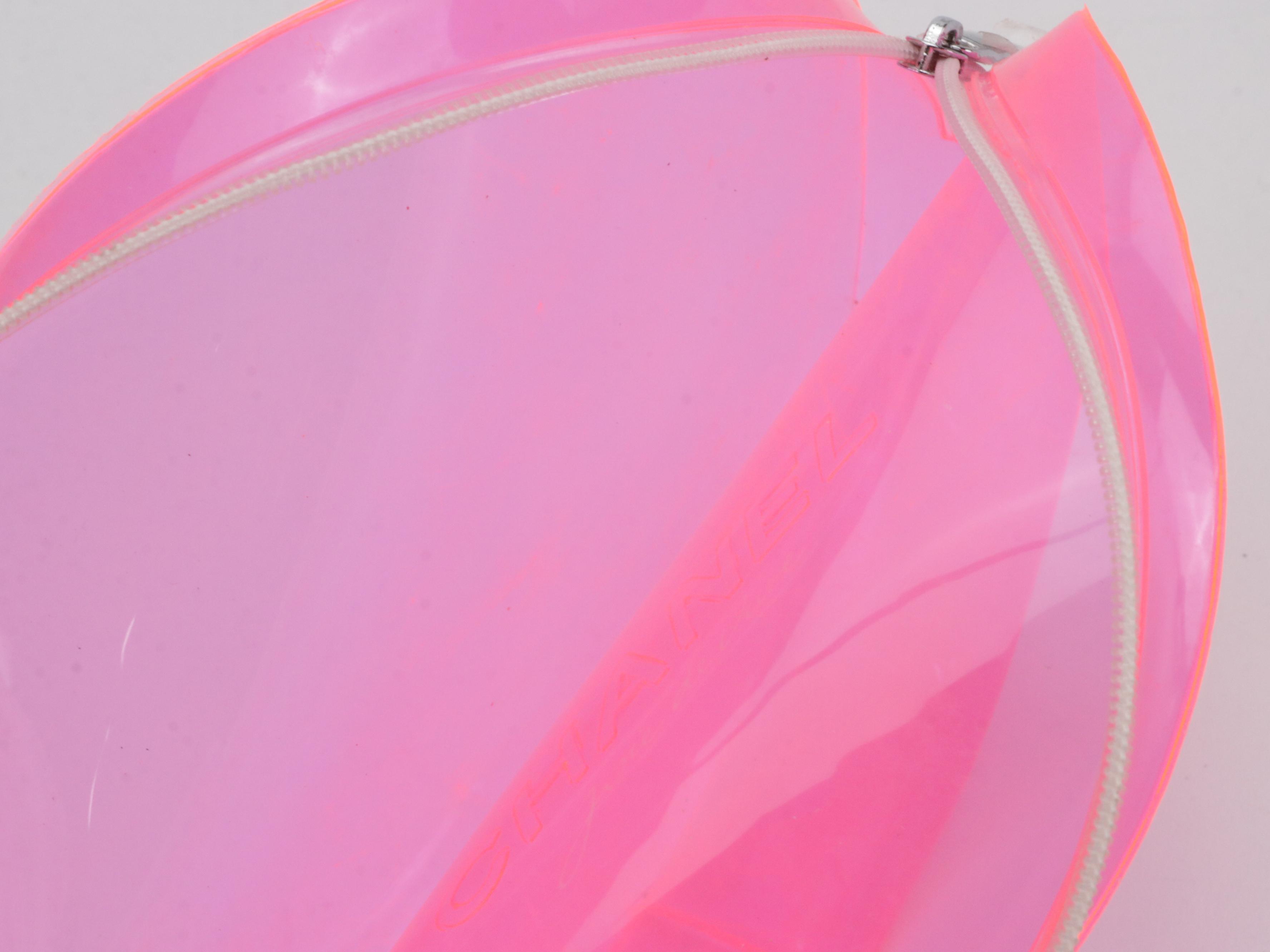 Chanel Beauté "Joie de Vivre" Cosmetic Pouch in Fluorescent Pink with Box