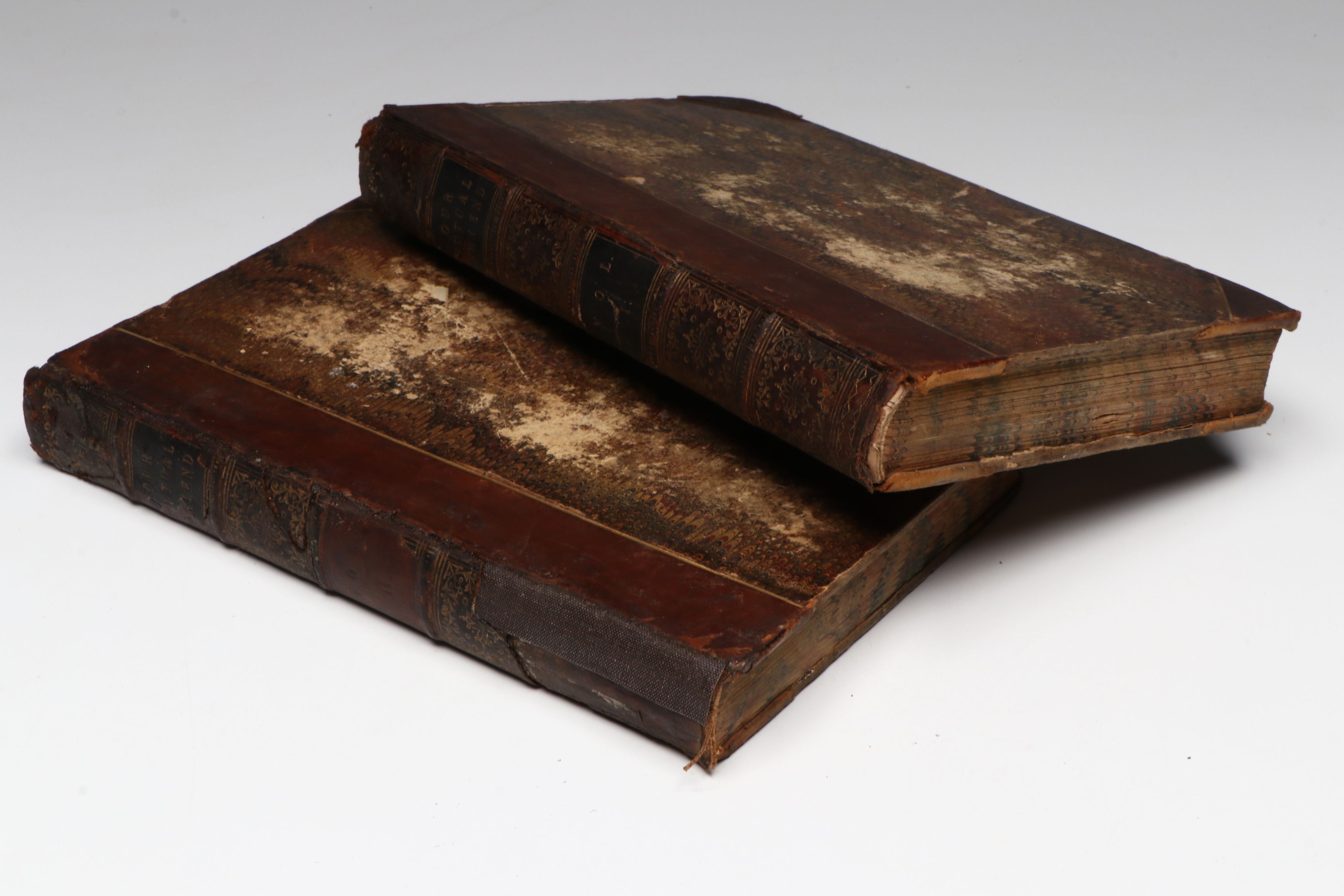 First Edition "Our Mutual Friend" Two-Volume Set by Charles Dickens, 1865