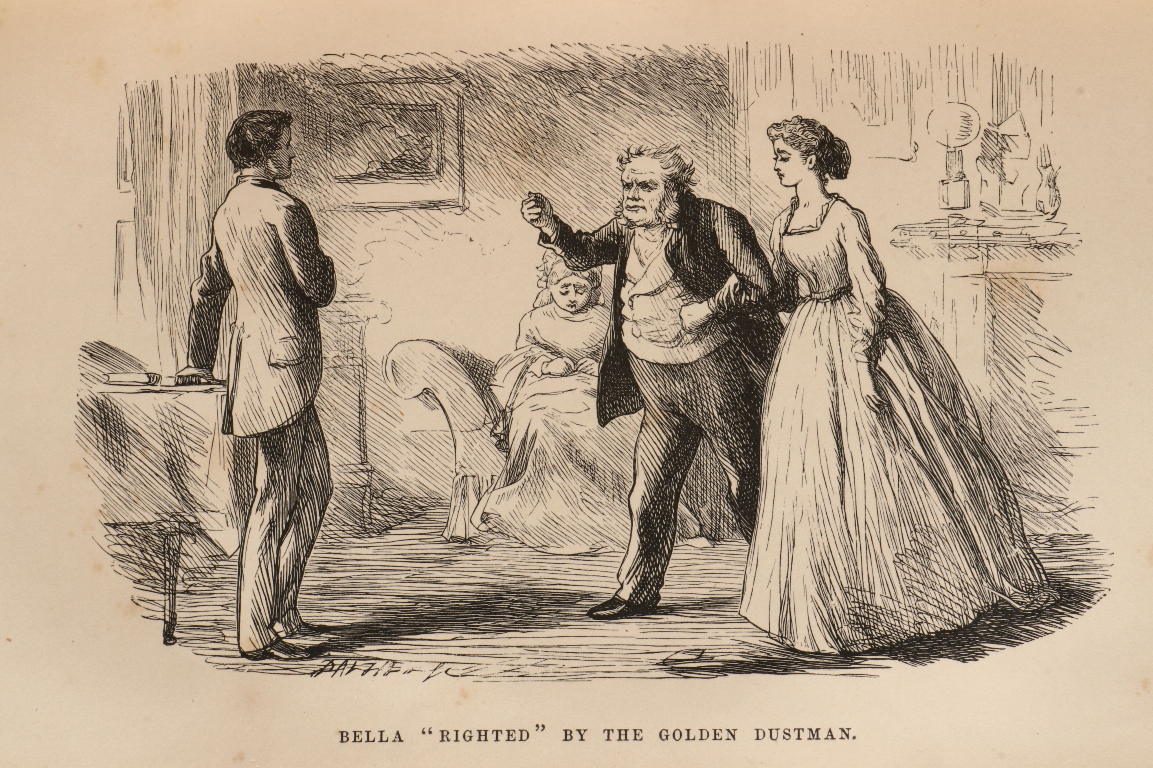 First Edition "Our Mutual Friend" Two-Volume Set by Charles Dickens, 1865