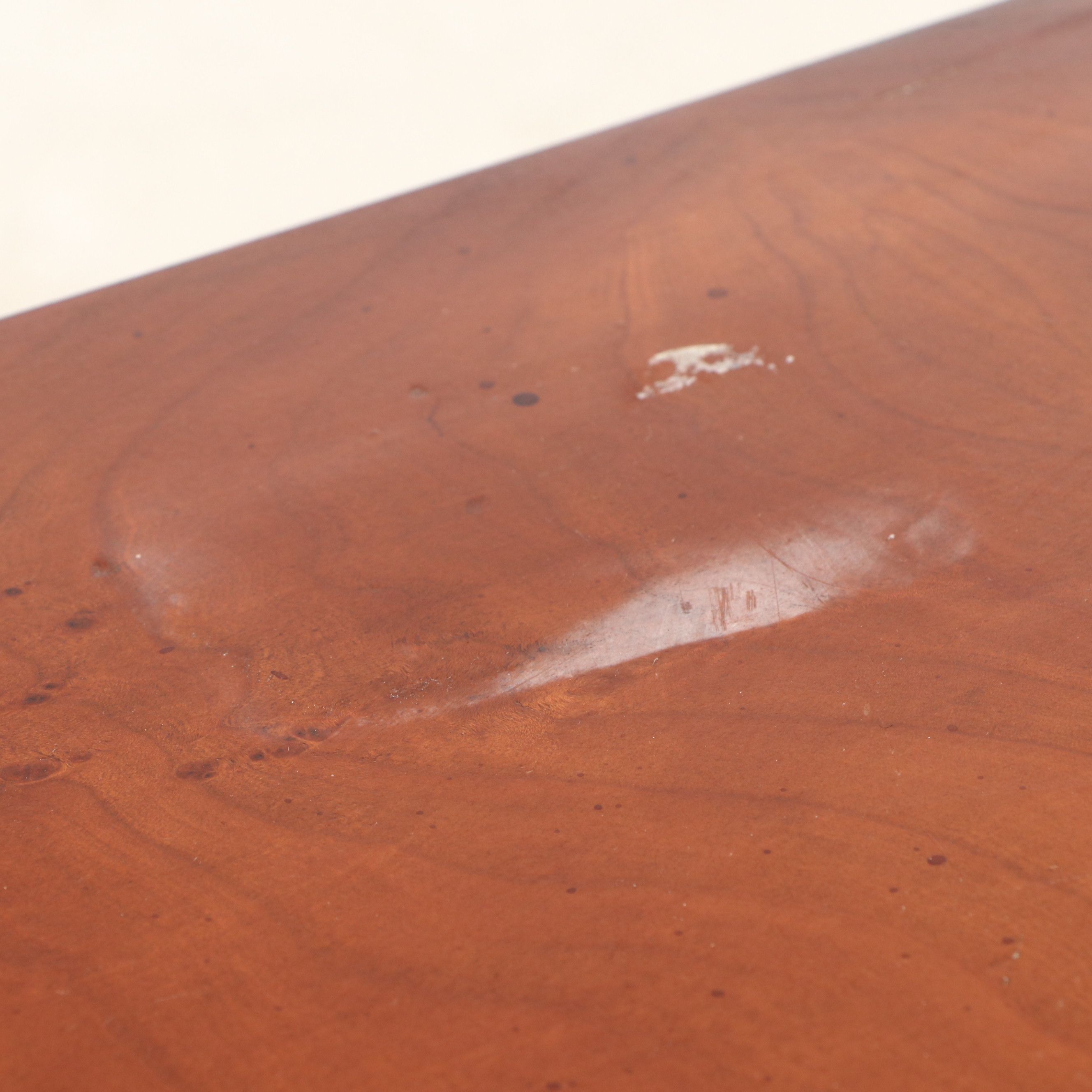 Neoclassical Style Wooden Demilune Cabinet