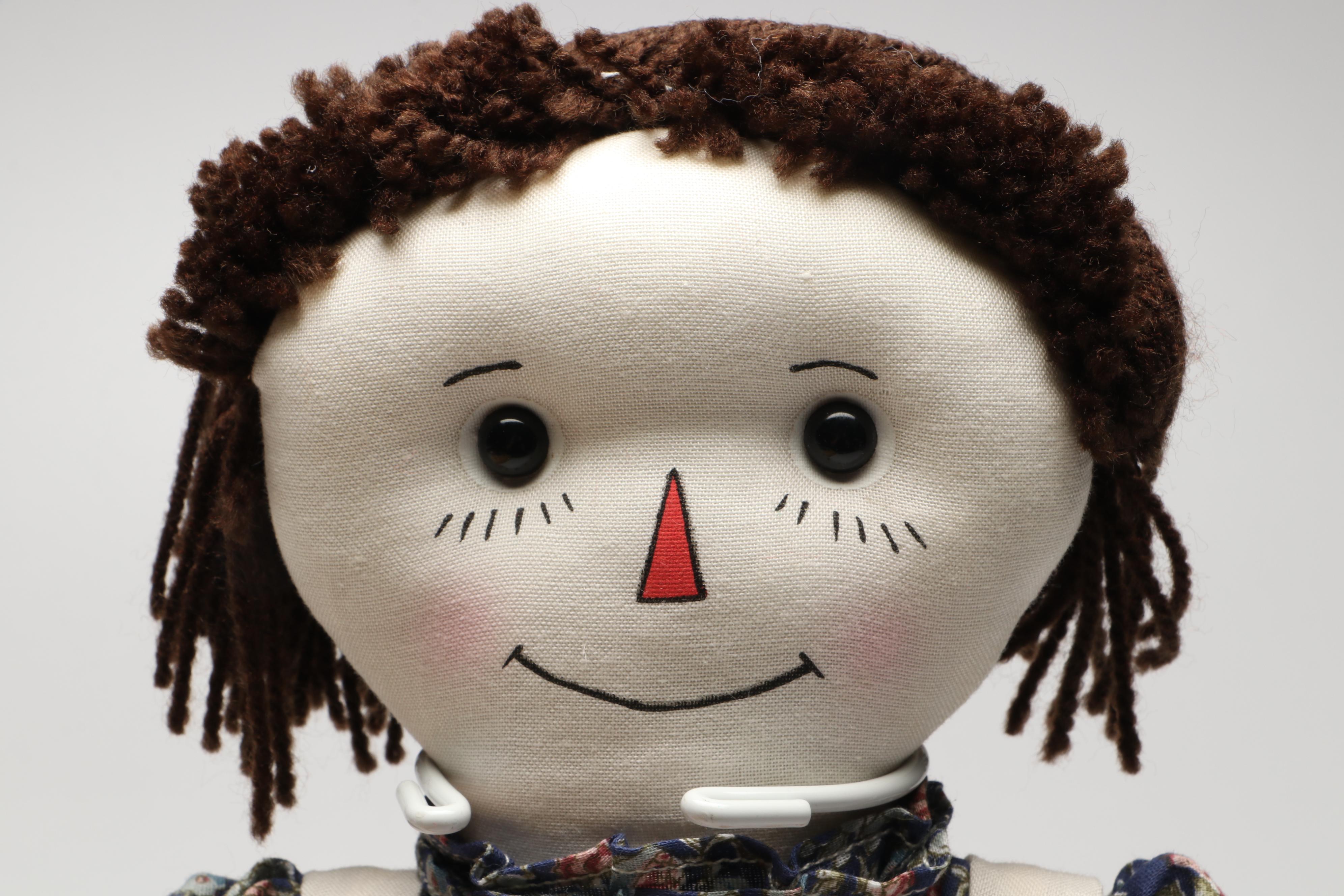 Reproduction Volland Raggedy Ann Dolls with Books