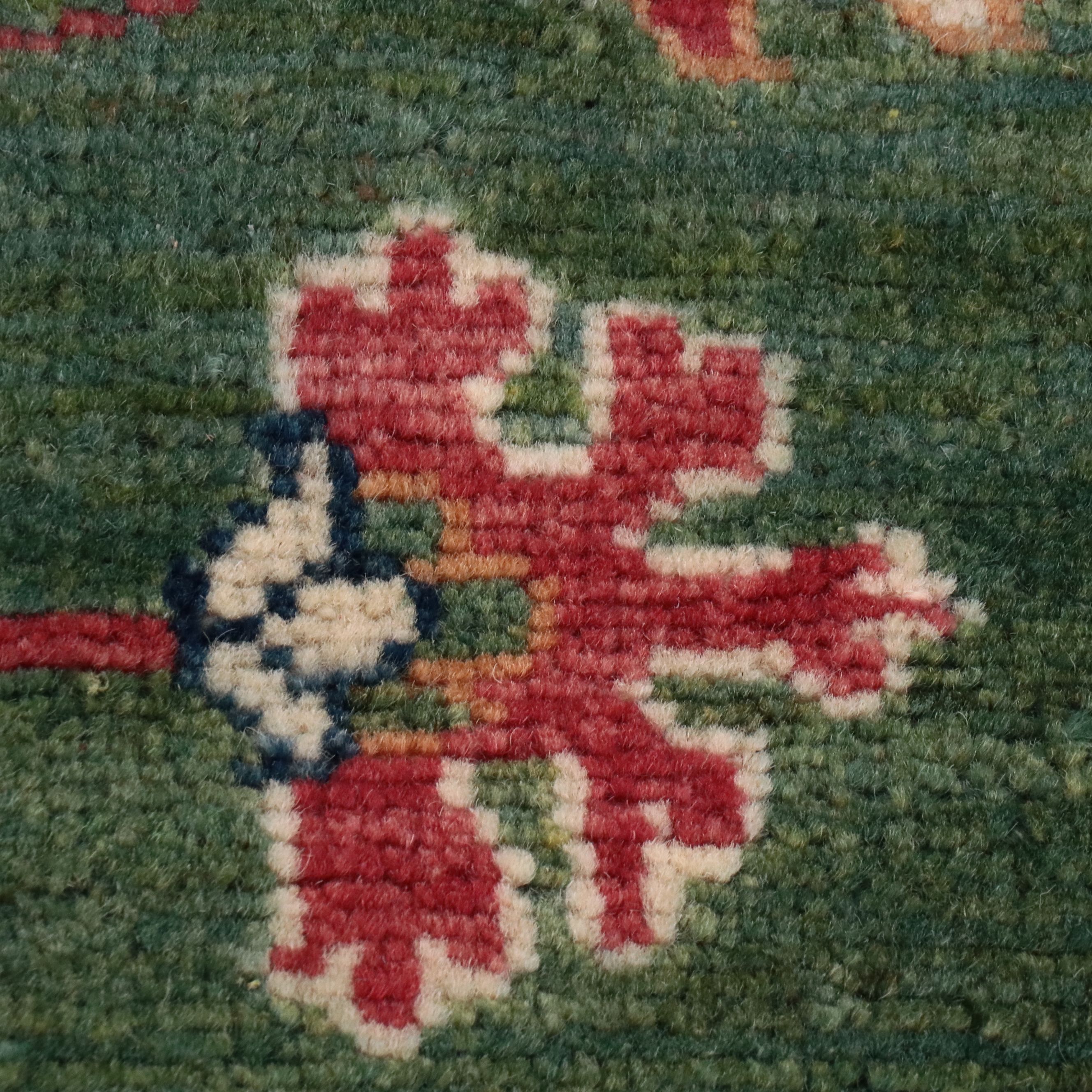 3'11 x 6' Hand-Knotted Pakistani Kazak Area Rug