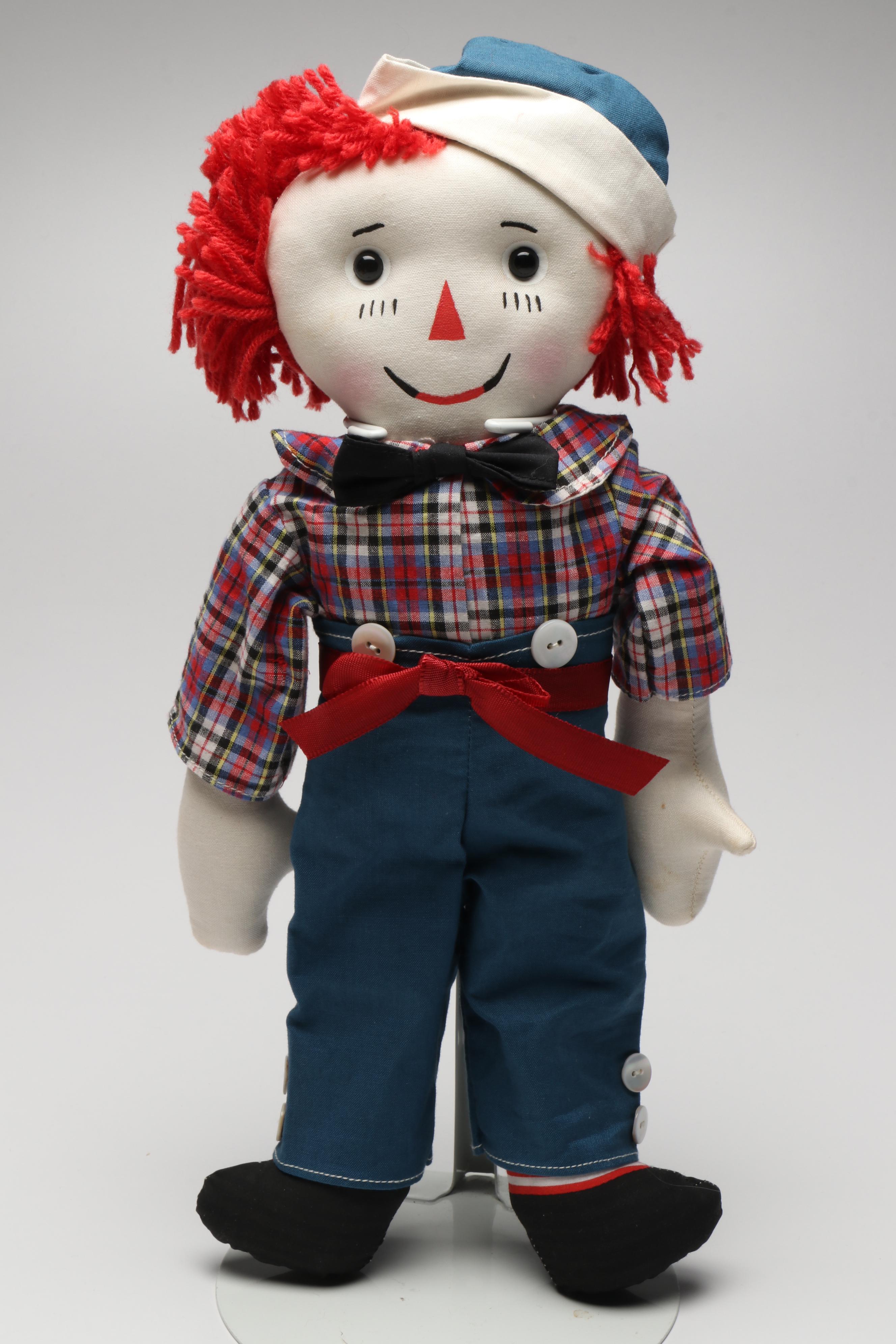 Reproduction Volland Raggedy Ann Dolls with Books