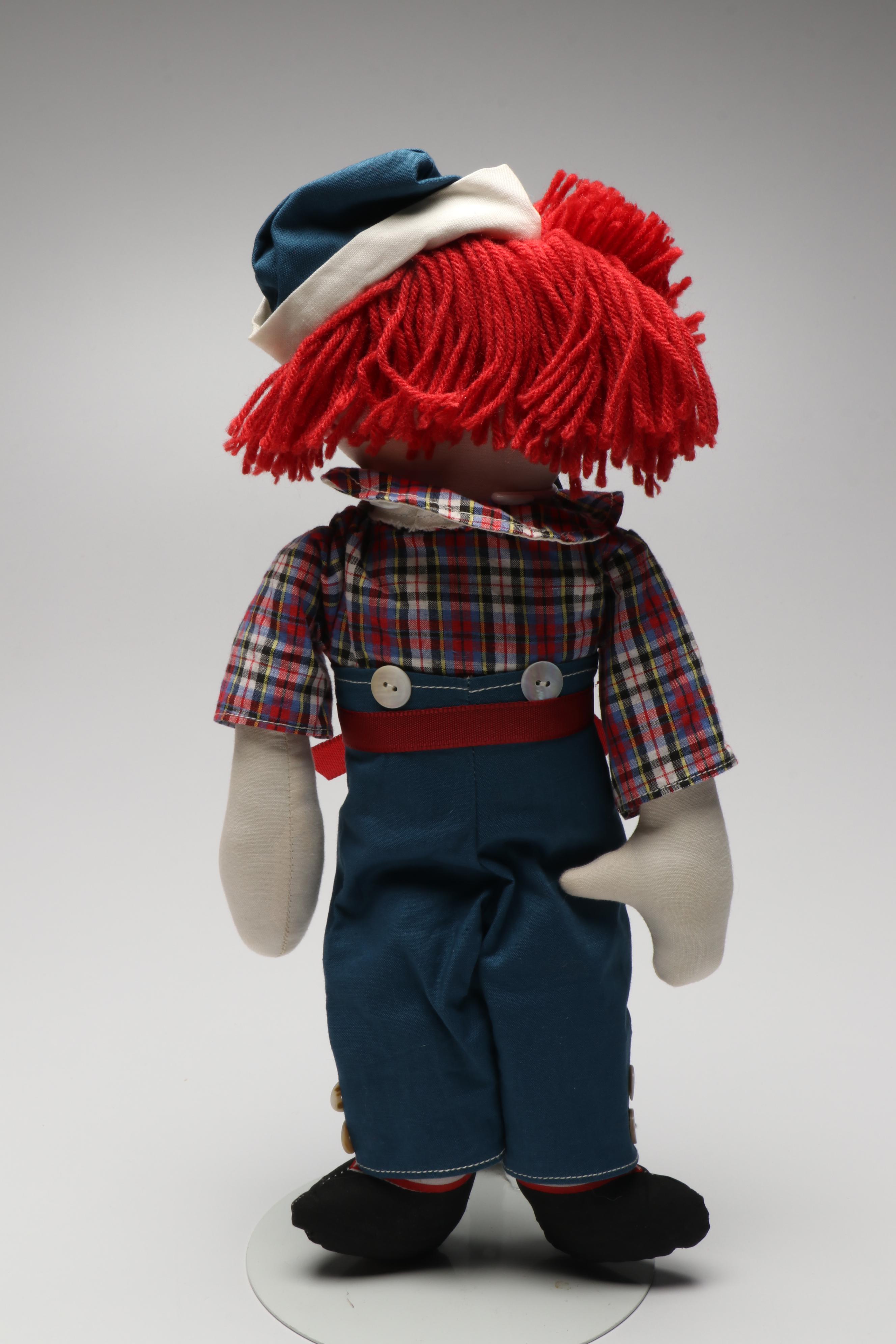 Reproduction Volland Raggedy Ann Dolls with Books