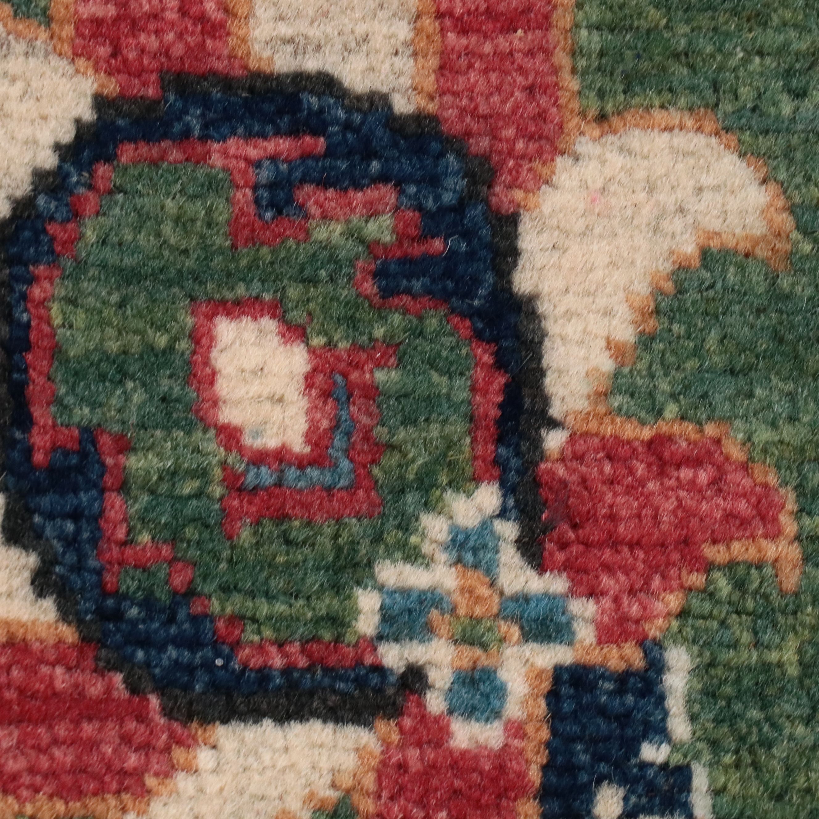 3'11 x 6' Hand-Knotted Pakistani Kazak Area Rug