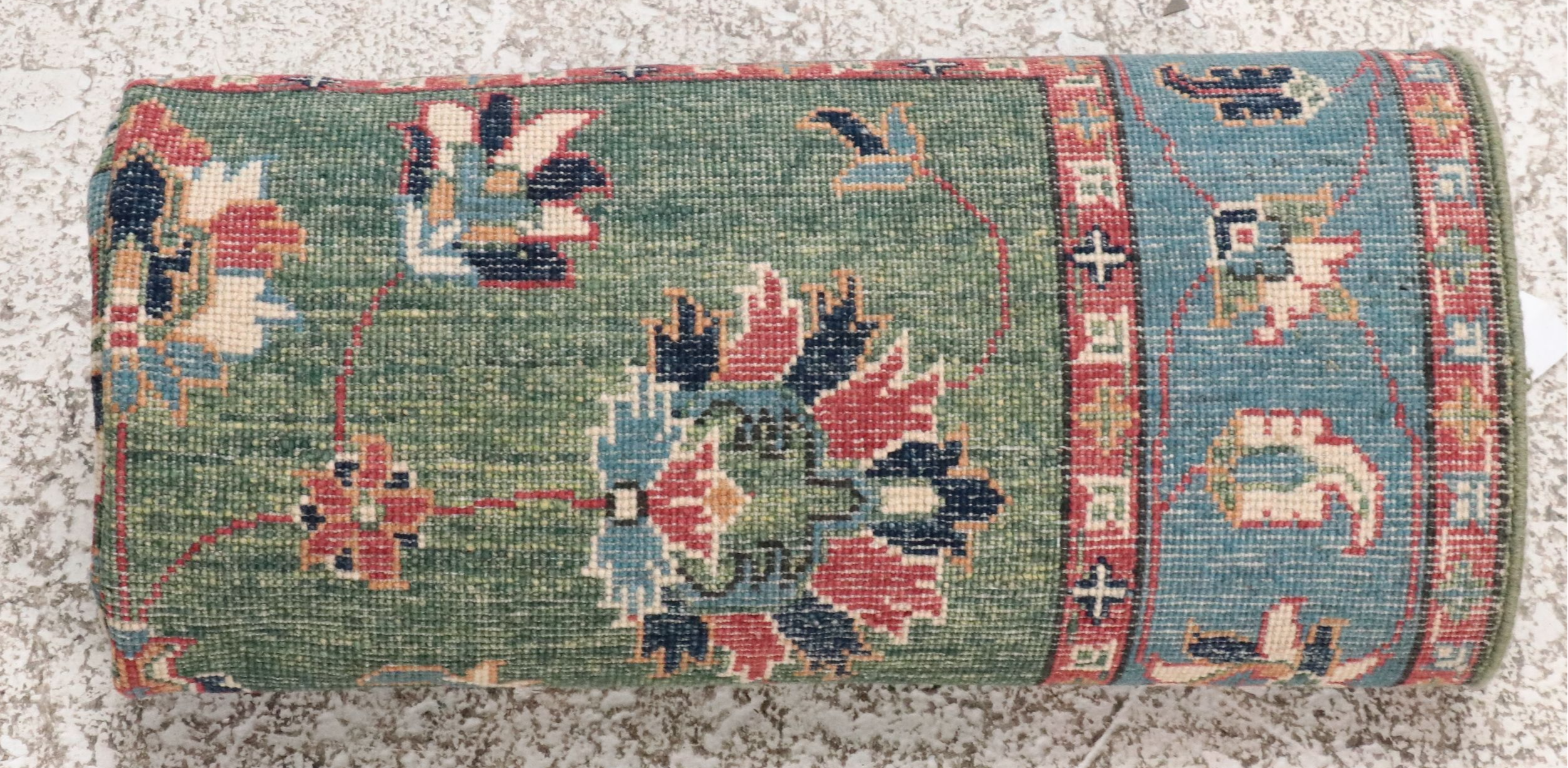 3'11 x 6' Hand-Knotted Pakistani Kazak Area Rug