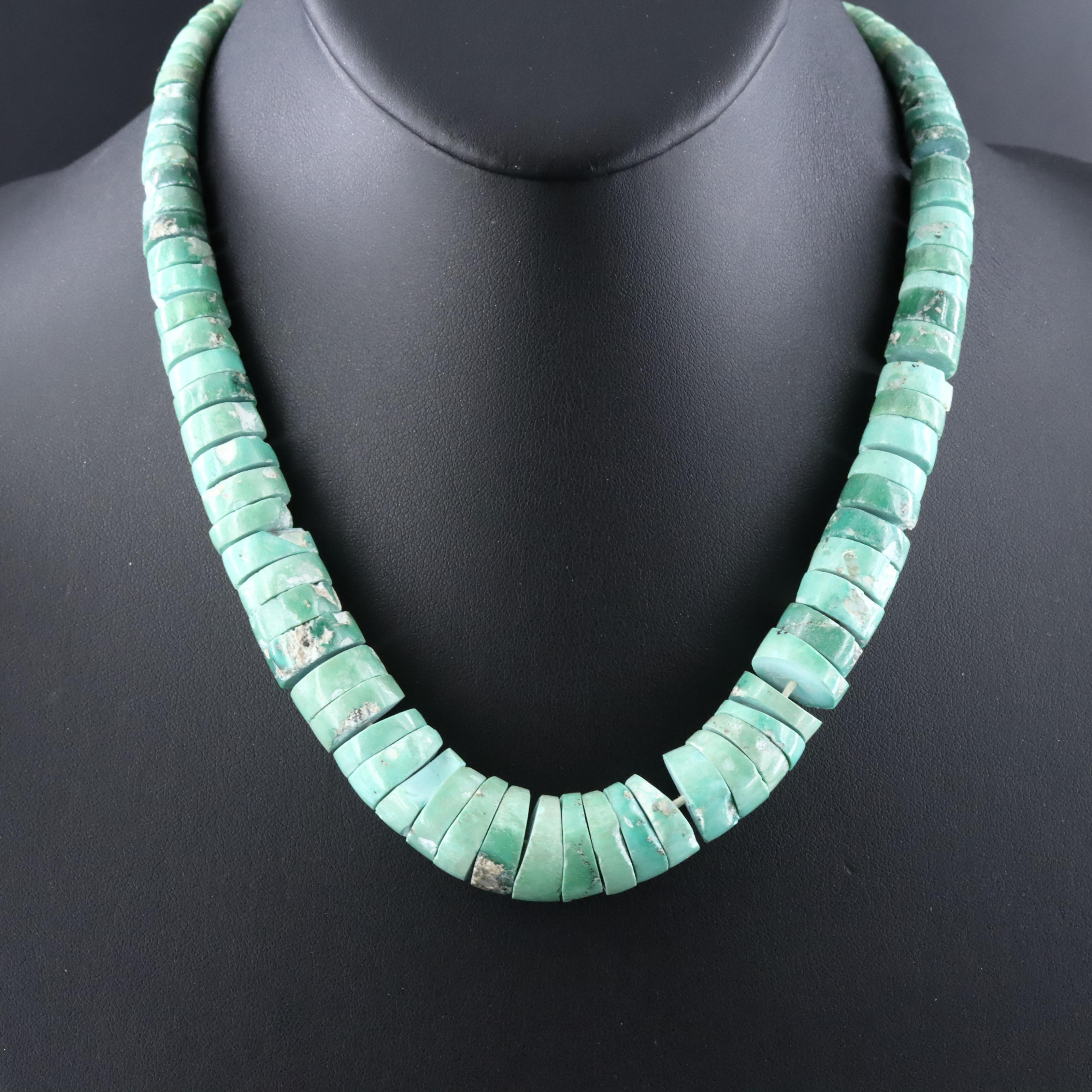 Green Turquoise Graduated Necklace