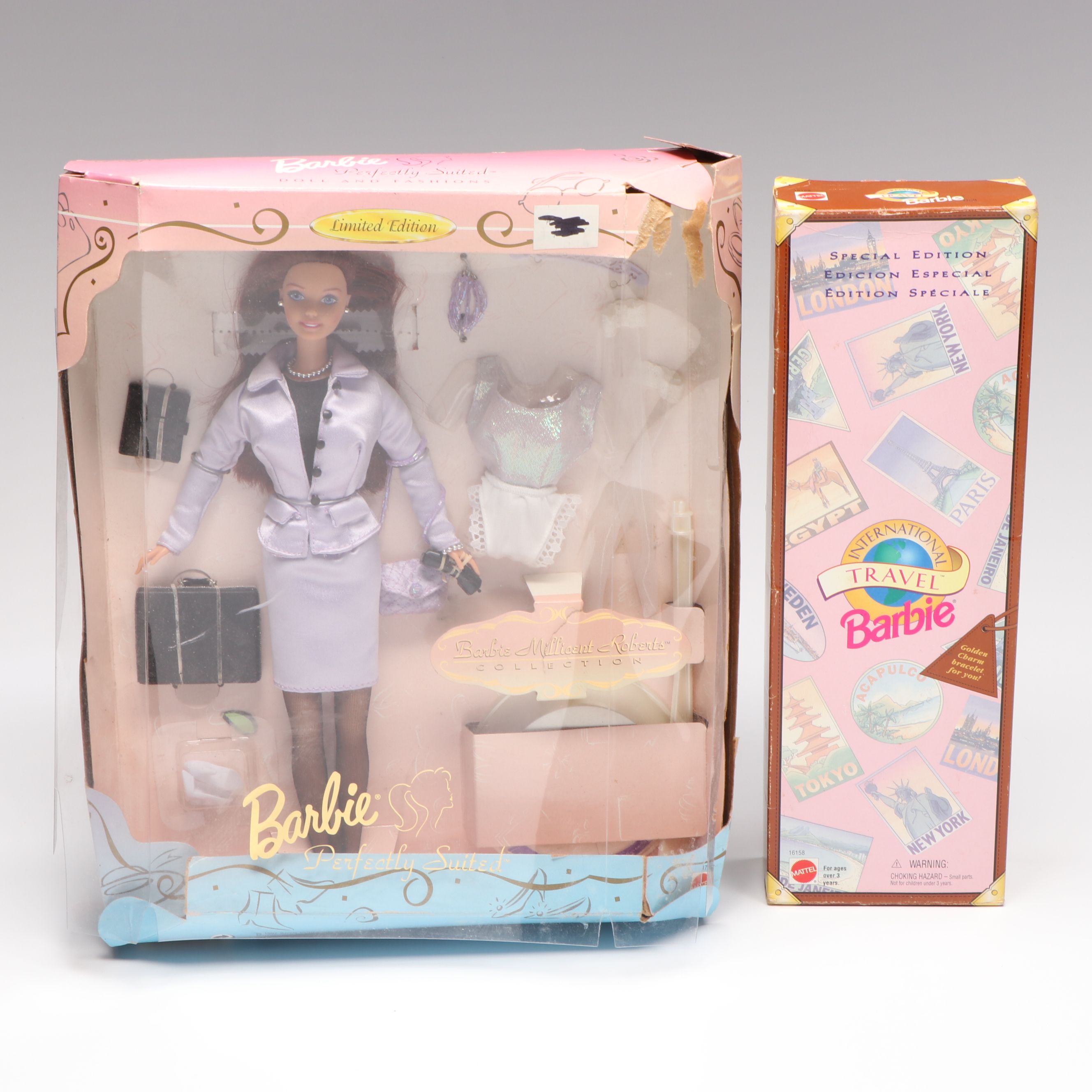 Barbie "Perfectly Suited" and "International Travel" Dolls