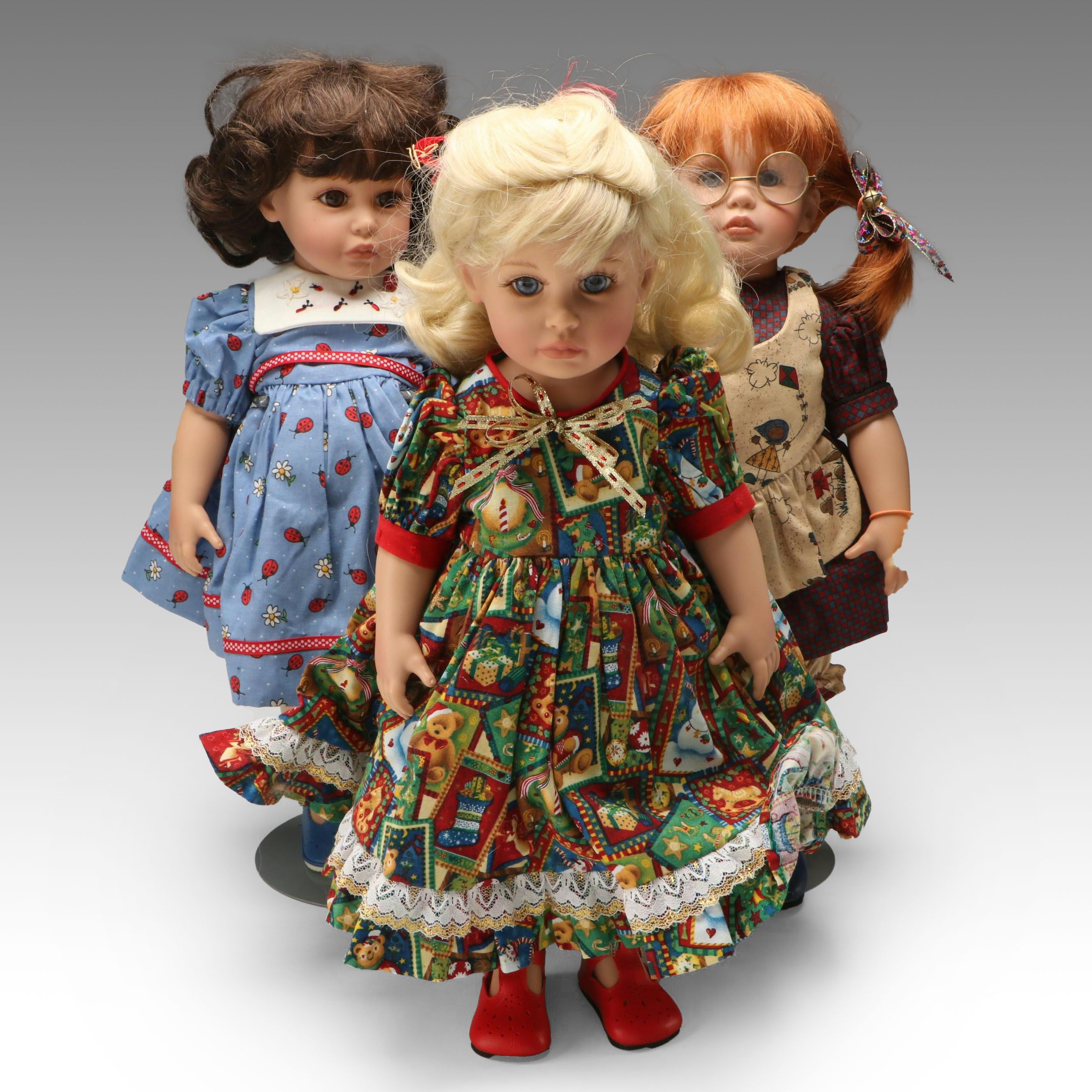 Christmas Inspired and Other Dressed Dolls