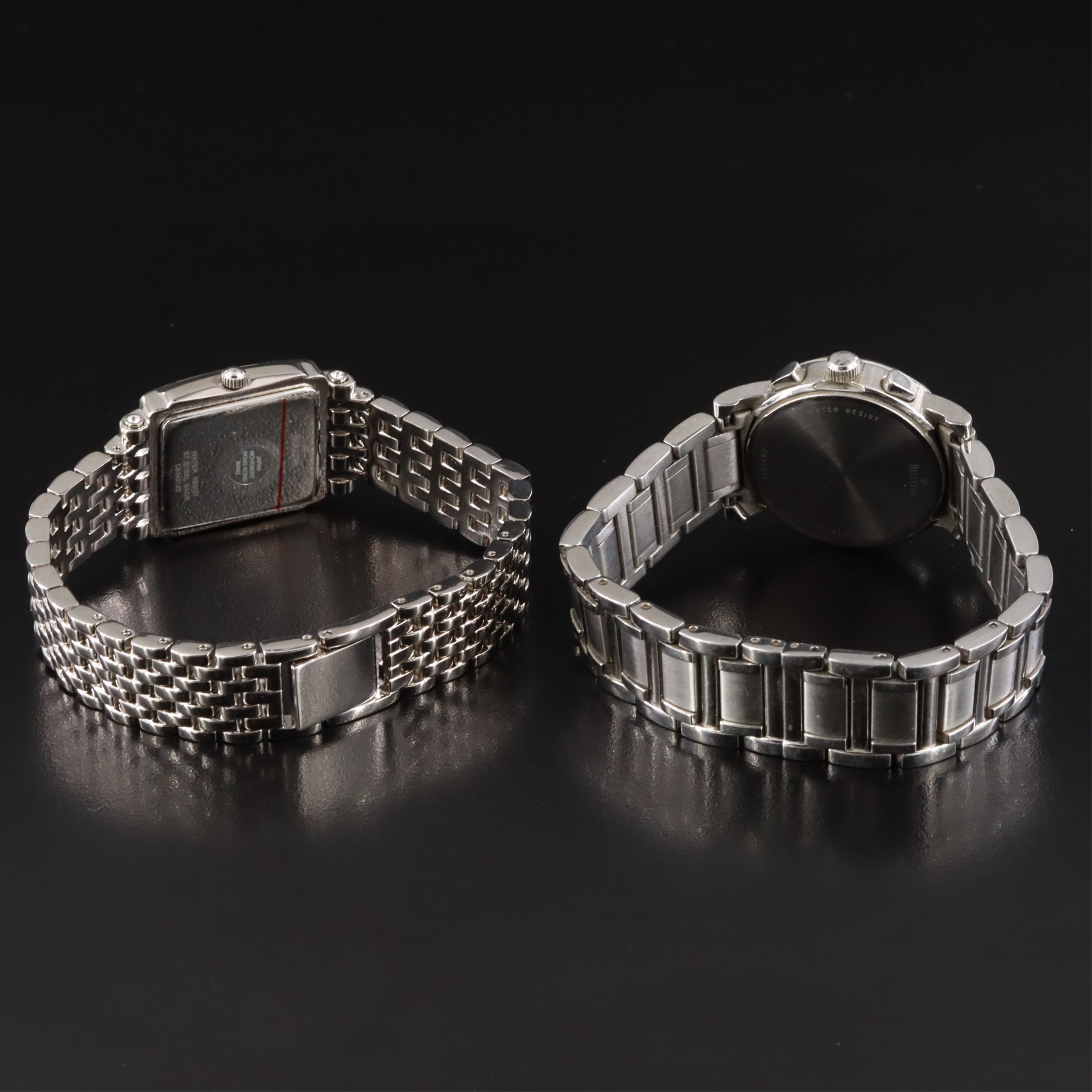 Bulova Chronograph and Caravelle By Bulova Crystal and Diamond Accented Watches