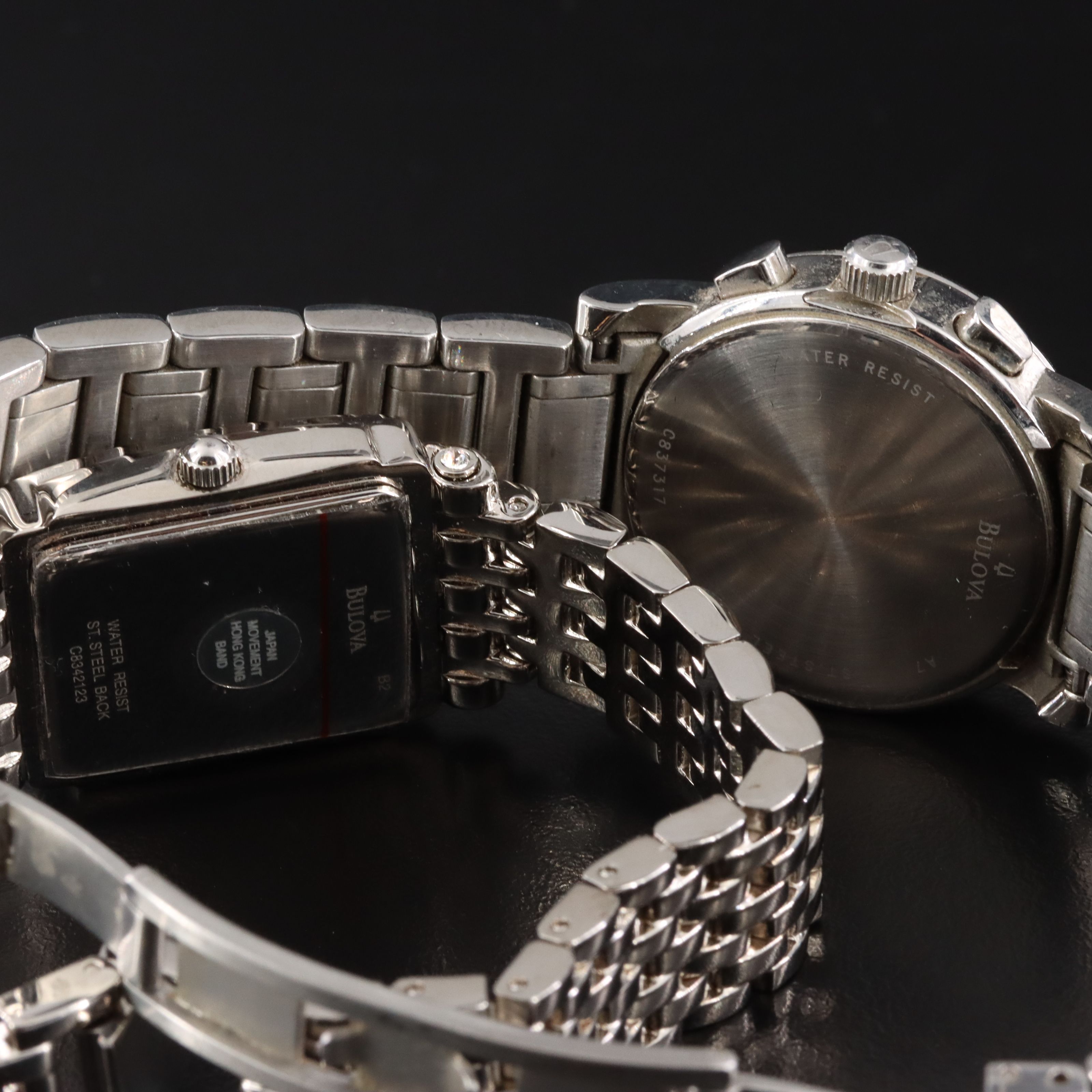 Bulova Chronograph and Caravelle By Bulova Crystal and Diamond Accented Watches