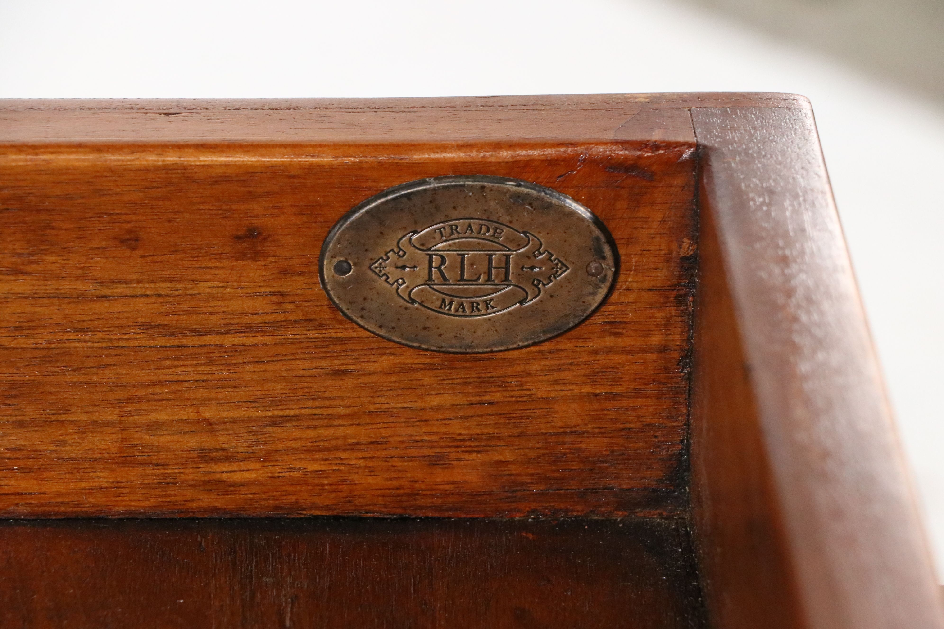 Ralph Lauren Home Georgian Style Mahogany Finish Buffet with Wooden Trays