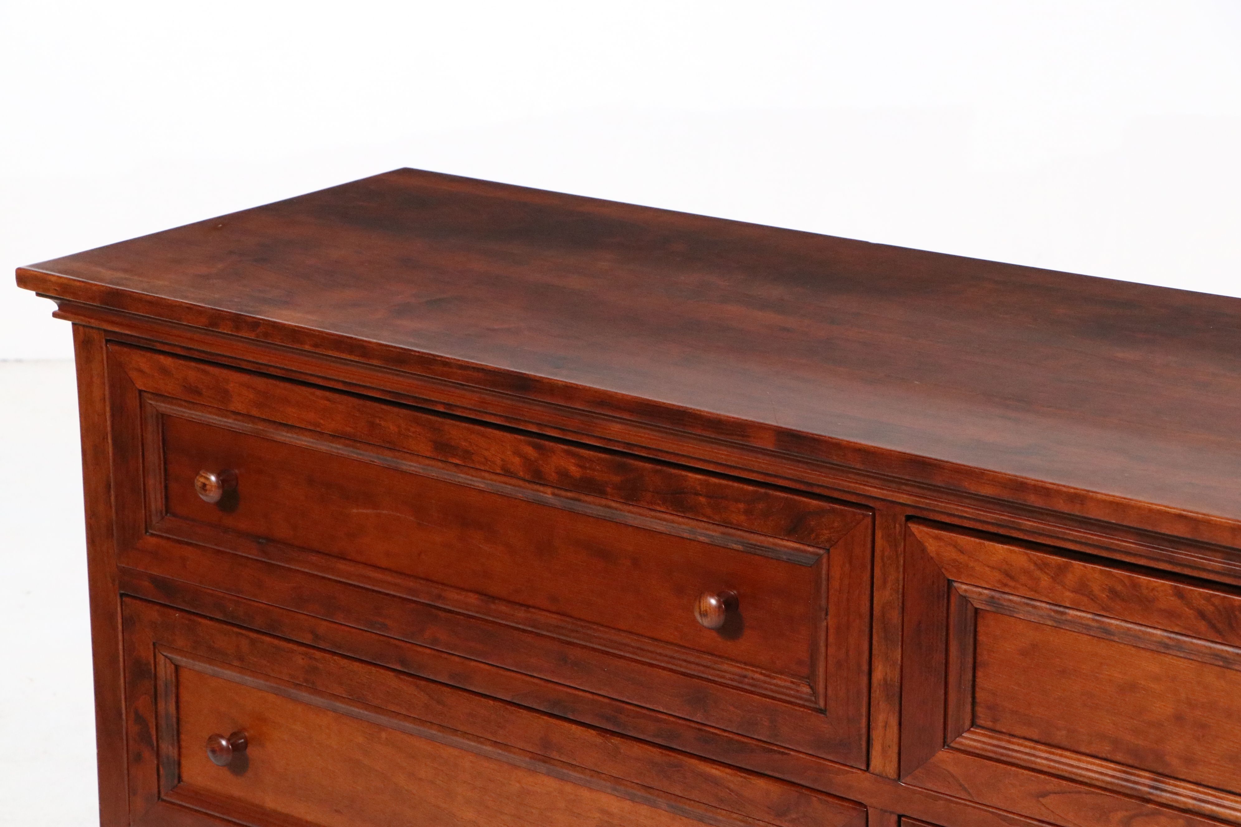 Ralph Lauren Home Georgian Style Mahogany Finish Buffet with Wooden Trays