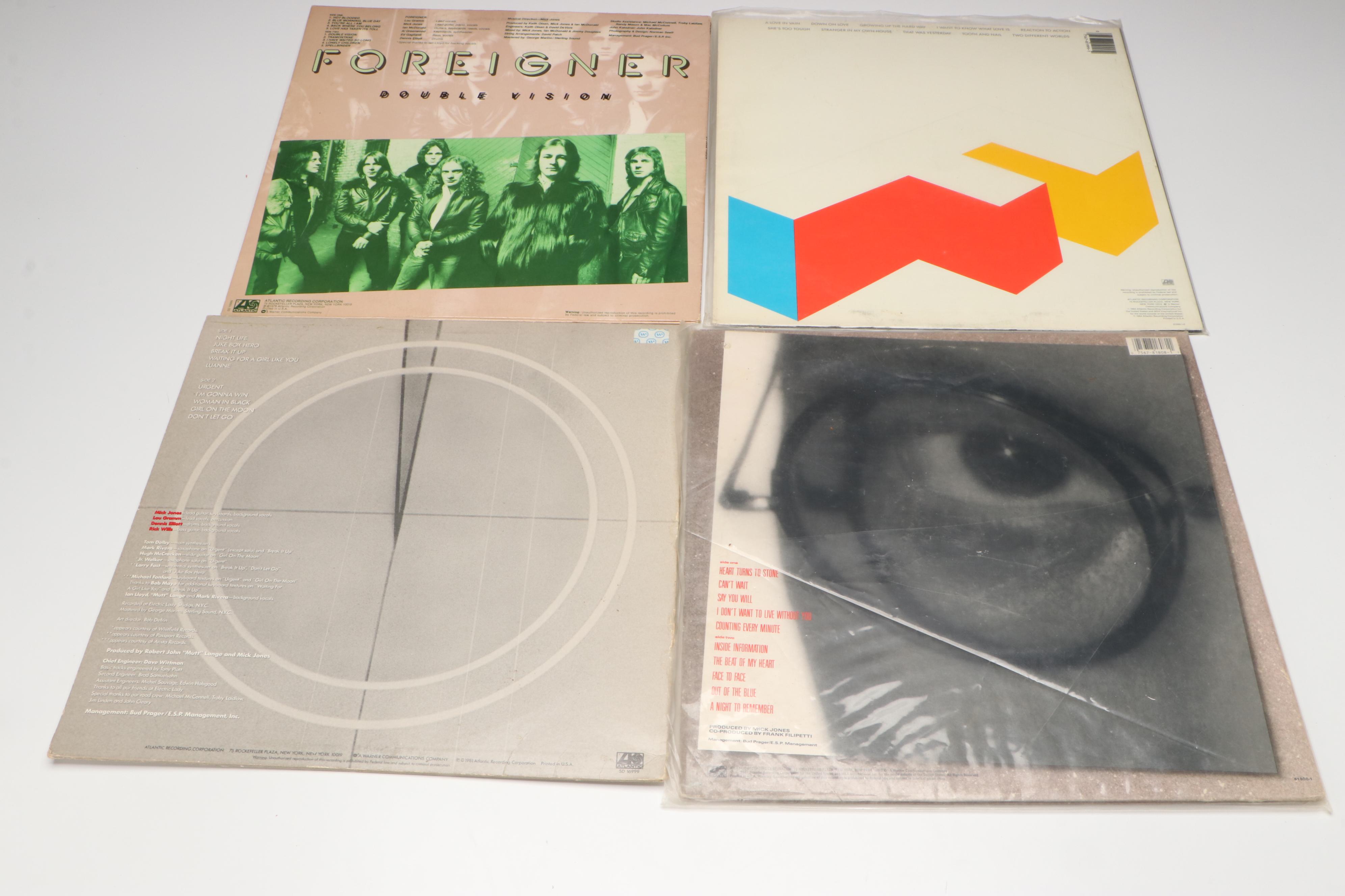 Lou Gramm Signed Foreigner "Double Vision", "4" and More Vinyl Records