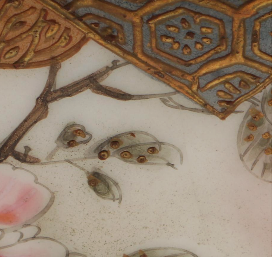 Japanese Satsuma Moriage Porcelain Hand-Painted Tea Ware