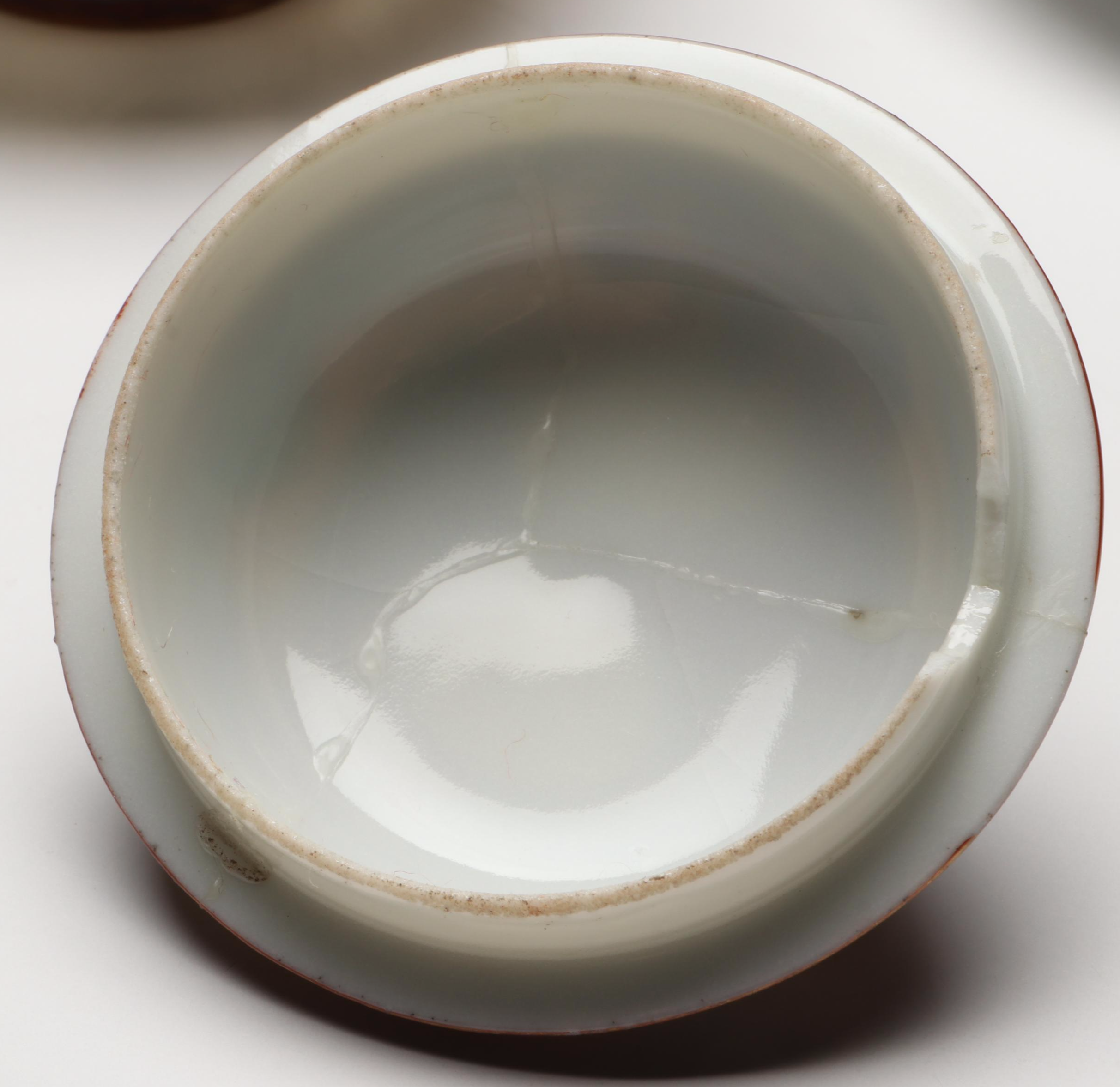 Japanese Satsuma Moriage Porcelain Hand-Painted Tea Ware
