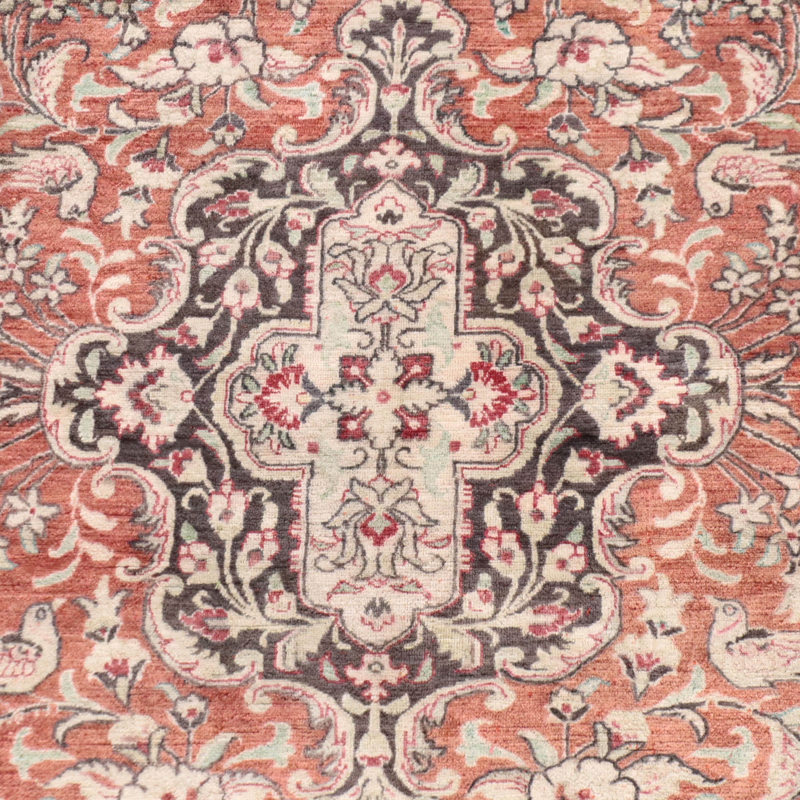 3'3 x 5' Hand-Knotted Persian Mashhad Area Rug