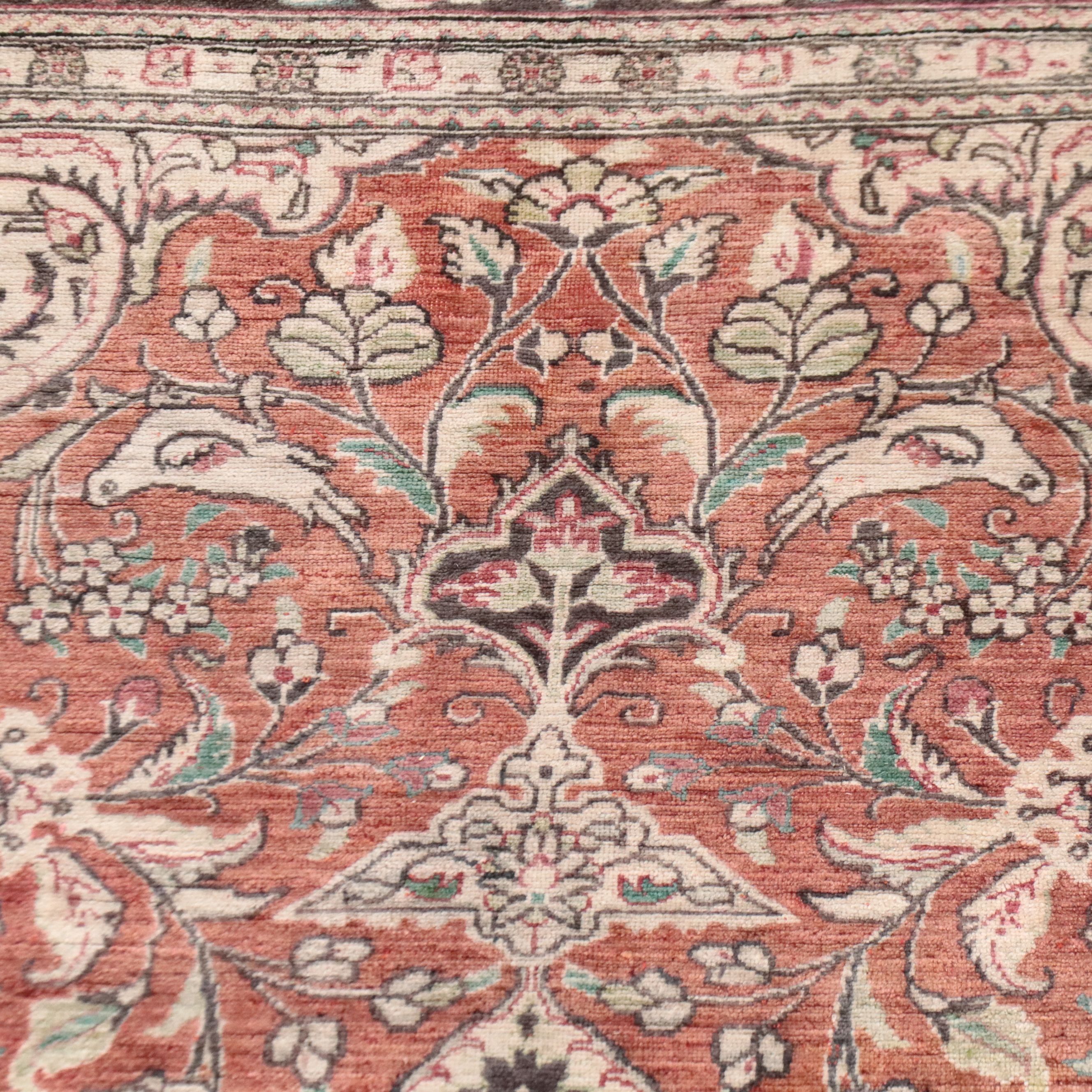 3'3 x 5' Hand-Knotted Persian Mashhad Area Rug