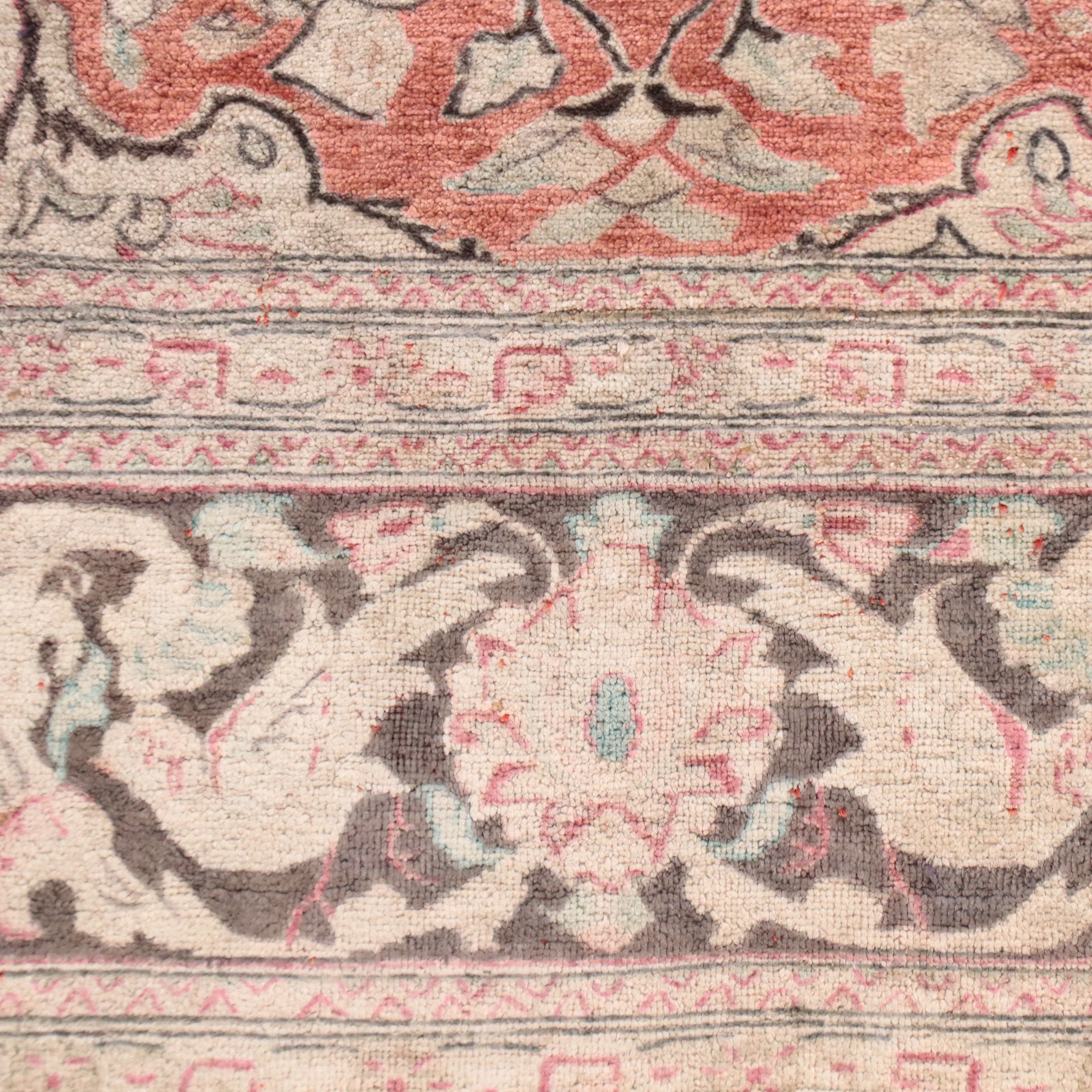 3'3 x 5' Hand-Knotted Persian Mashhad Area Rug