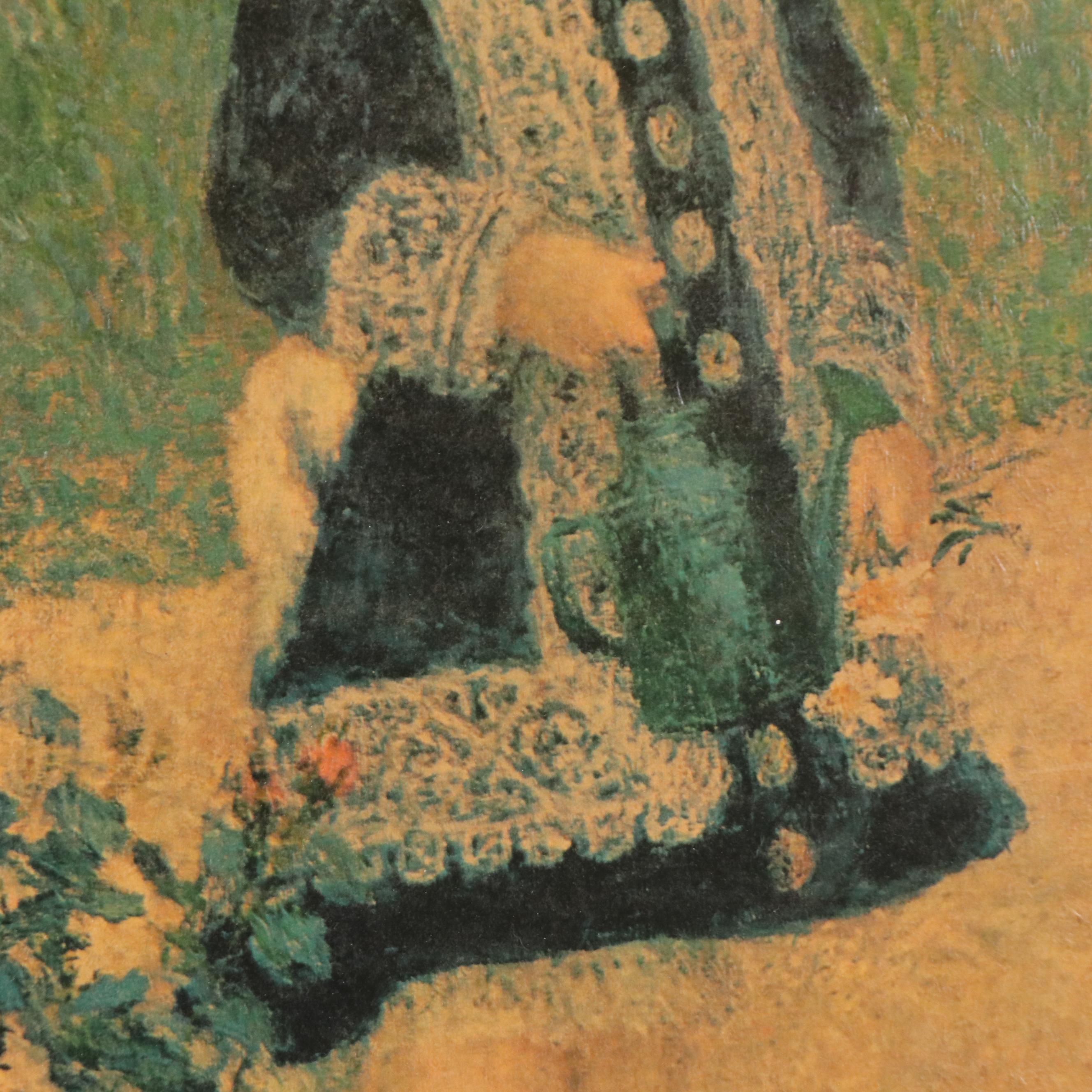 Offset Lithograph After Pierre-Auguste Renoir "A Girl with a Watering Can"