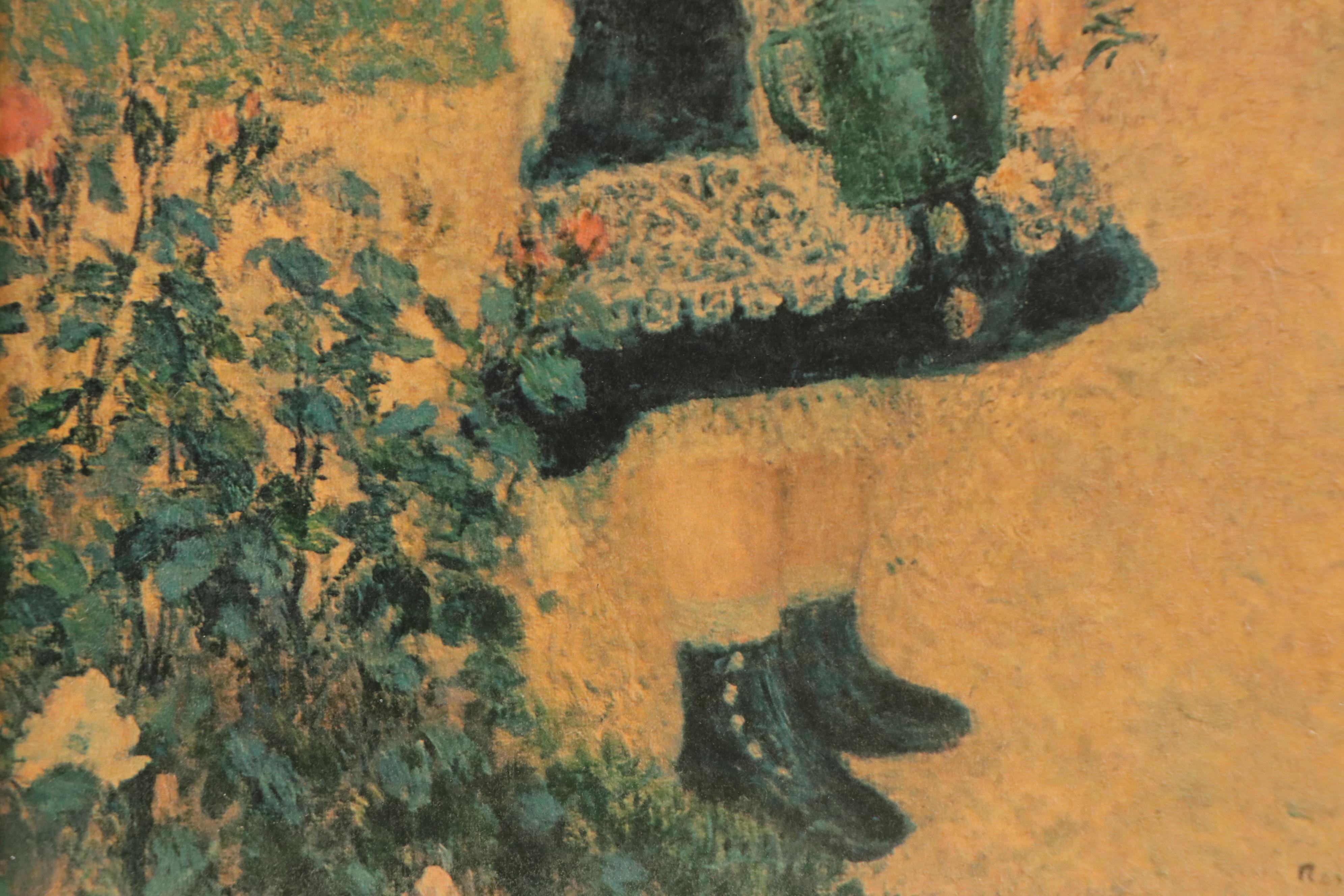 Offset Lithograph After Pierre-Auguste Renoir "A Girl with a Watering Can"