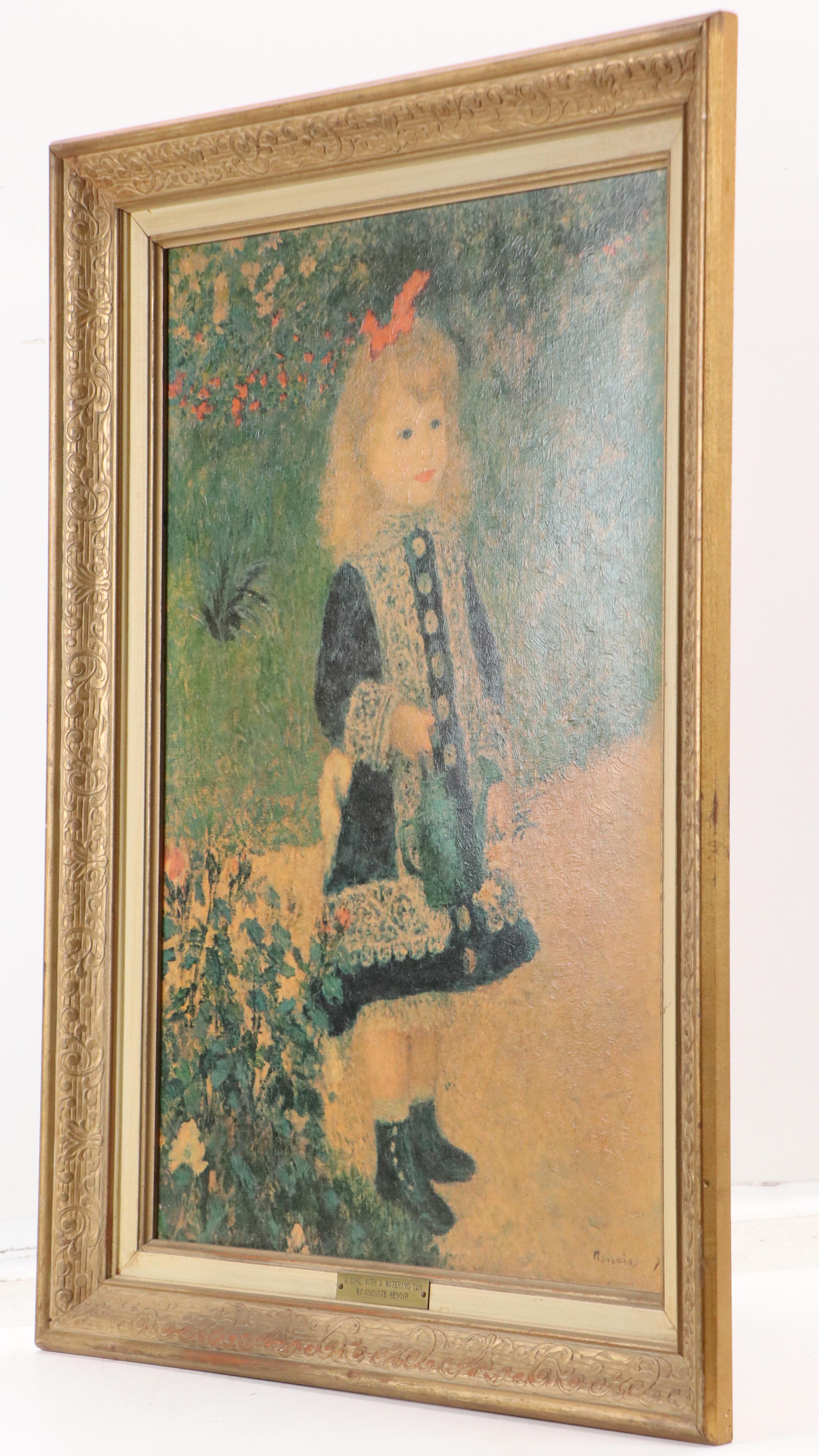 Offset Lithograph After Pierre-Auguste Renoir "A Girl with a Watering Can"
