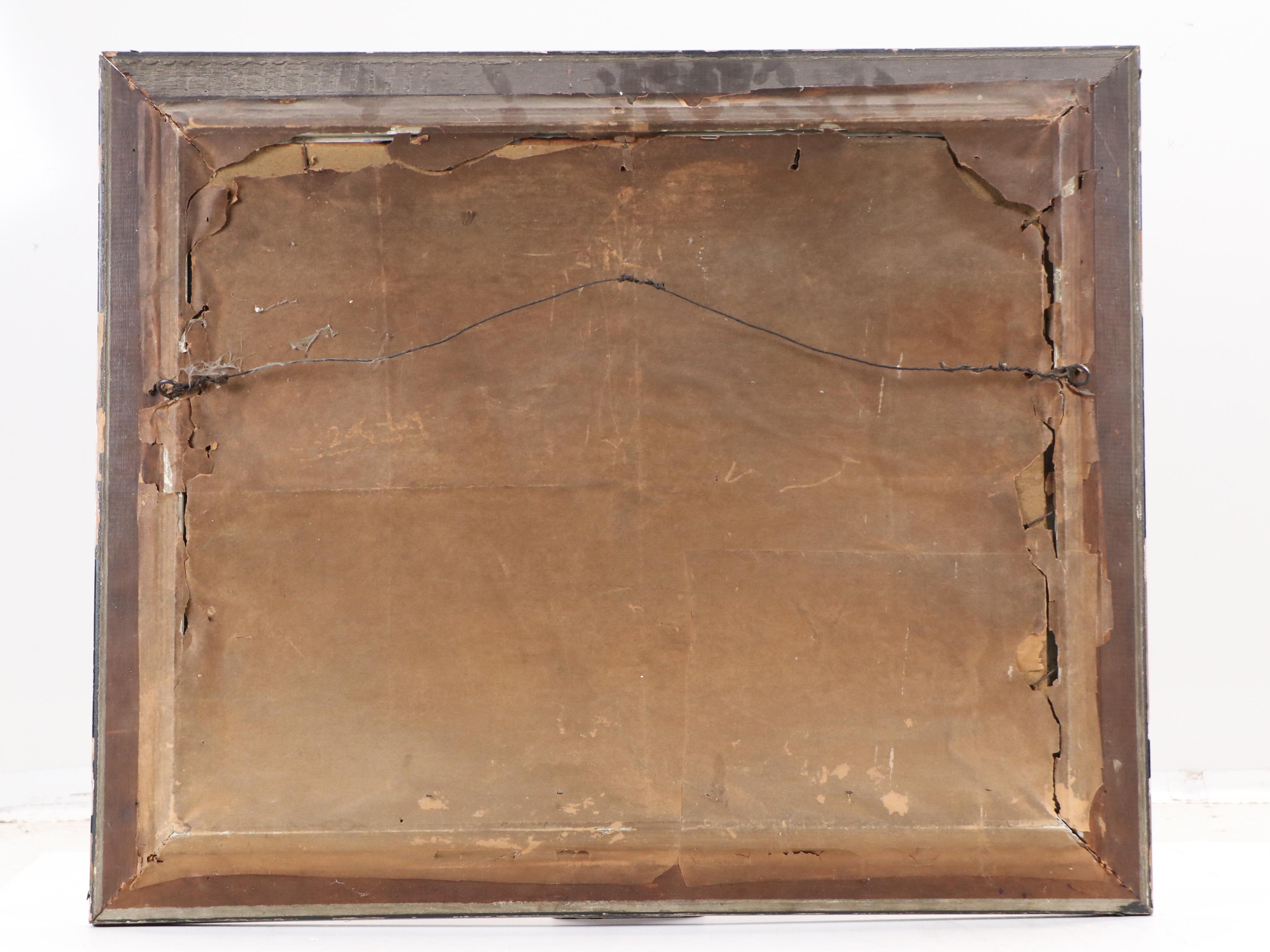 Reverse Glass Painting of Shane's Castle Lough Neagh