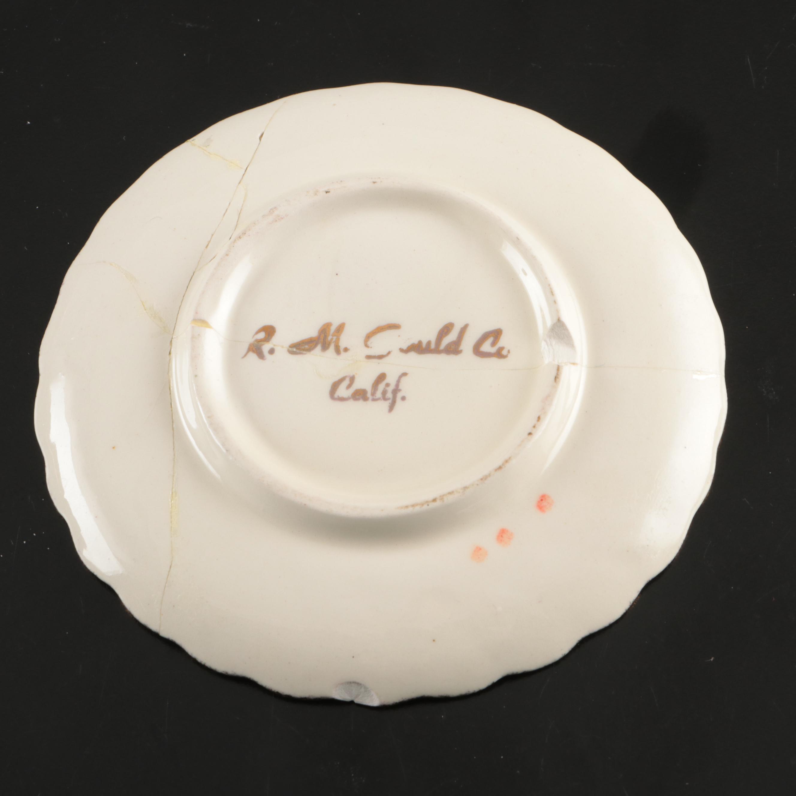 Gorham Weighted Sterling Candle Holders, Crest-o-Gold and Other Gilt Dinnerware