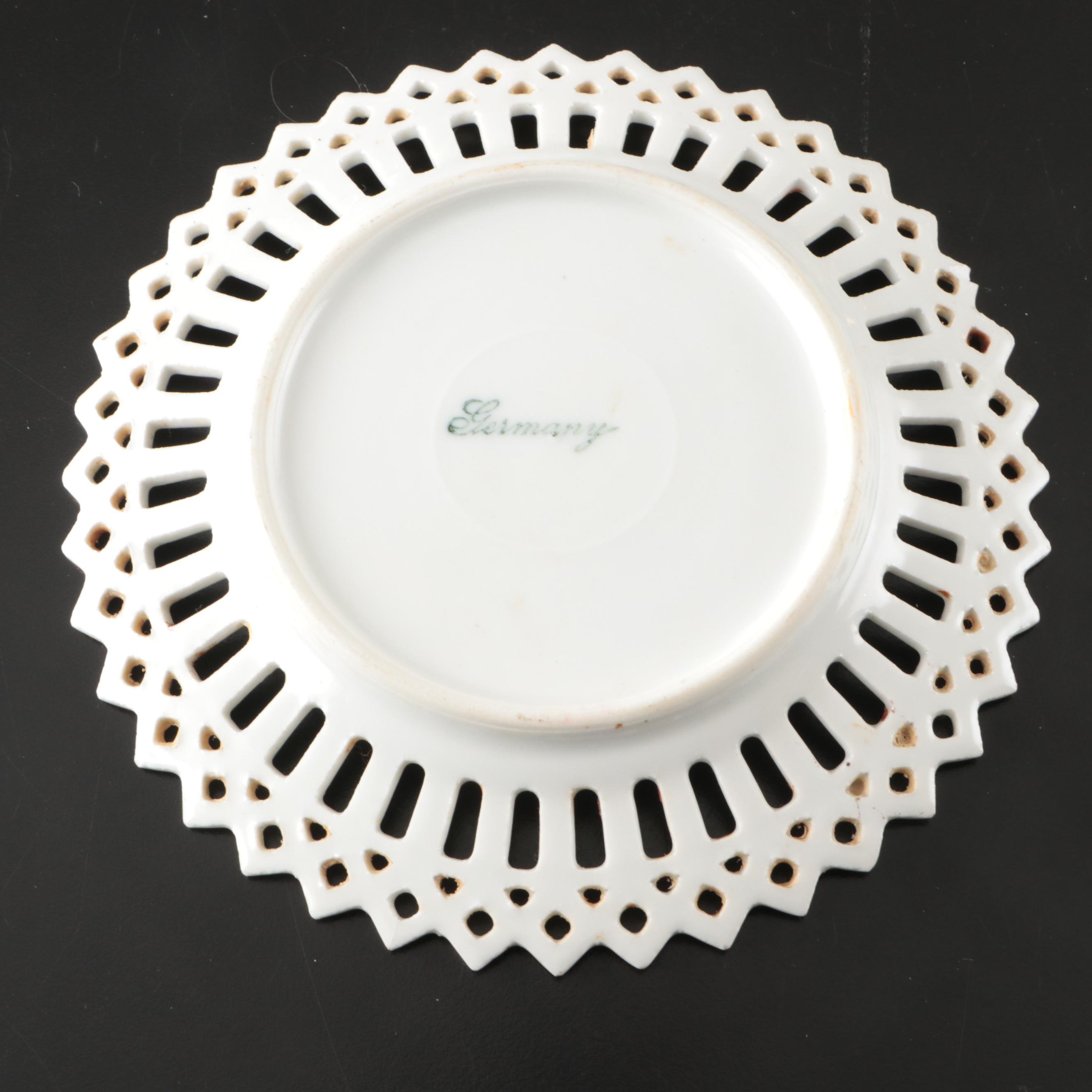 Gorham Weighted Sterling Candle Holders, Crest-o-Gold and Other Gilt Dinnerware