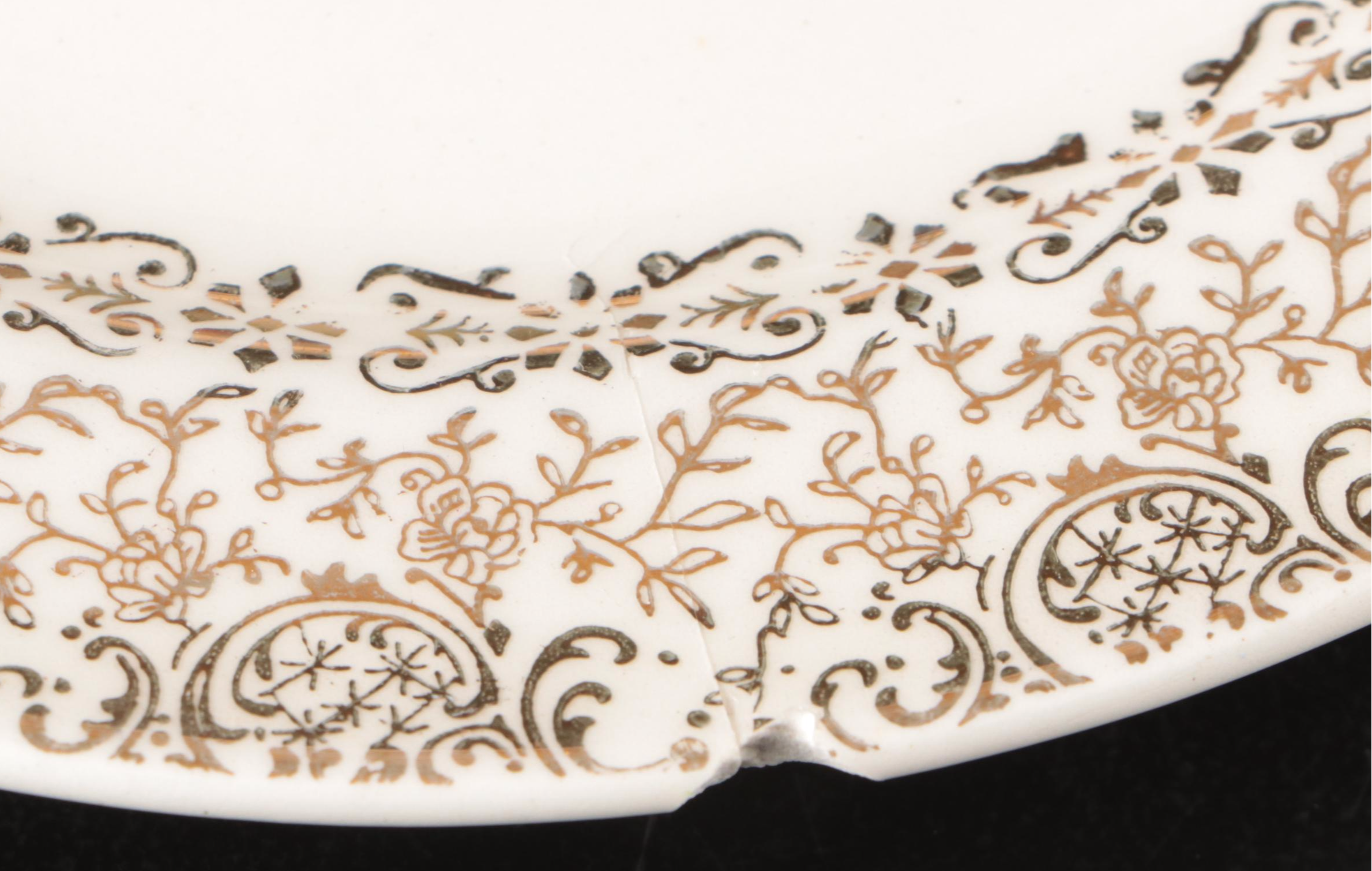 Gorham Weighted Sterling Candle Holders, Crest-o-Gold and Other Gilt Dinnerware