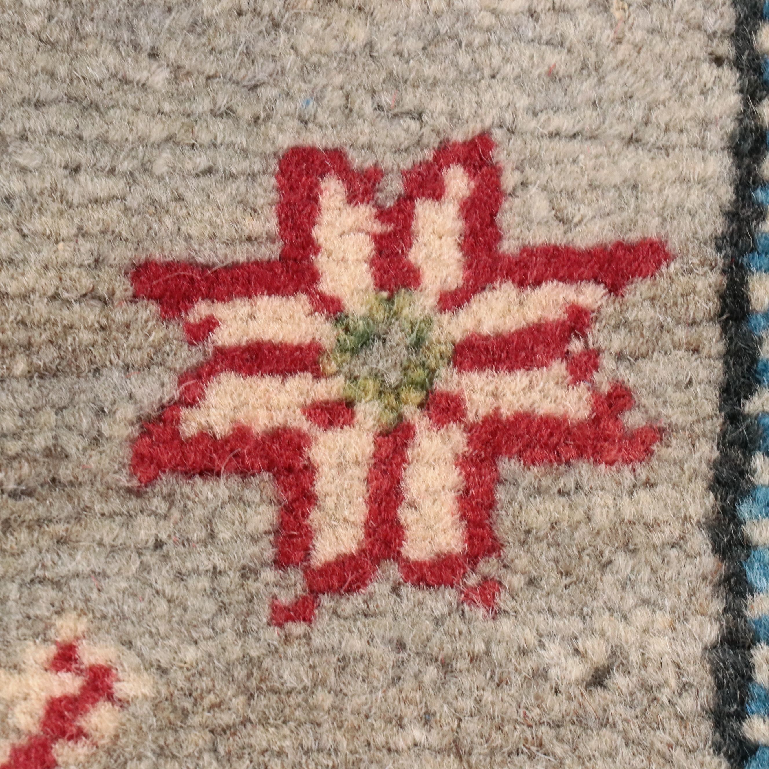 3'10 x 6'1 Hand-Knotted Pakistani Kazak Area Rug