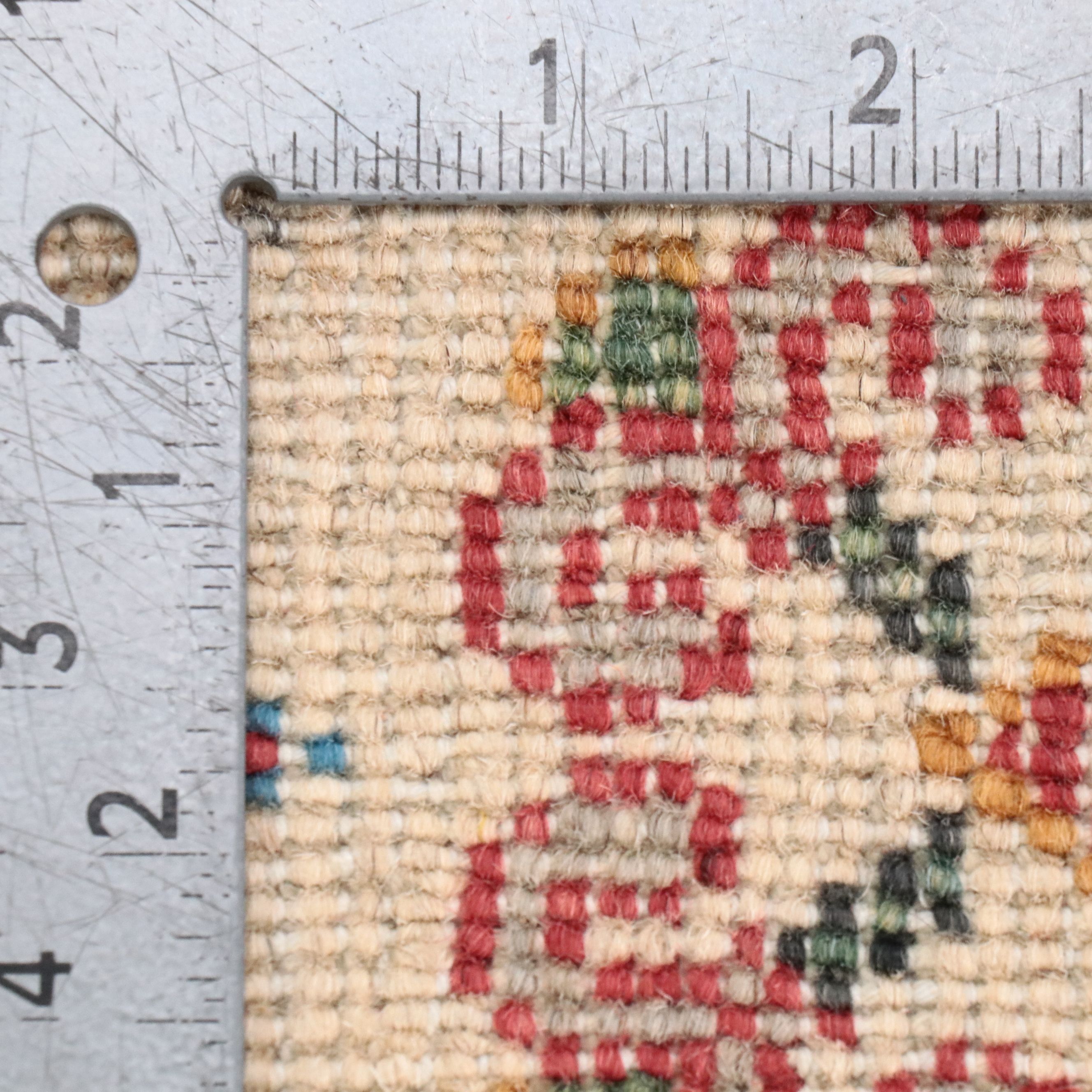 3'10 x 6'1 Hand-Knotted Pakistani Kazak Area Rug