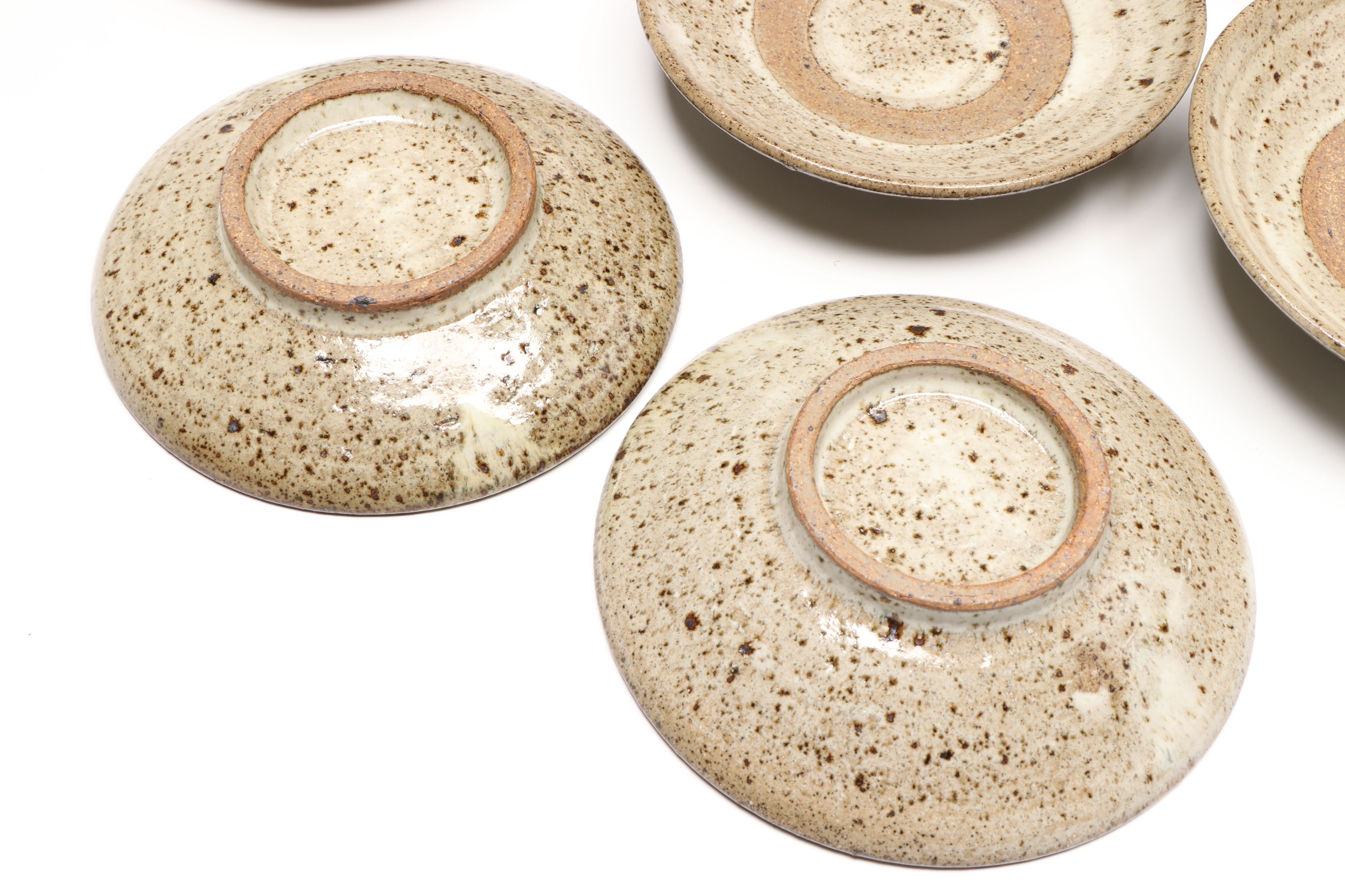 Wheel Thrown Flower and Vegetable Motif and More Art Pottery Dinnerware