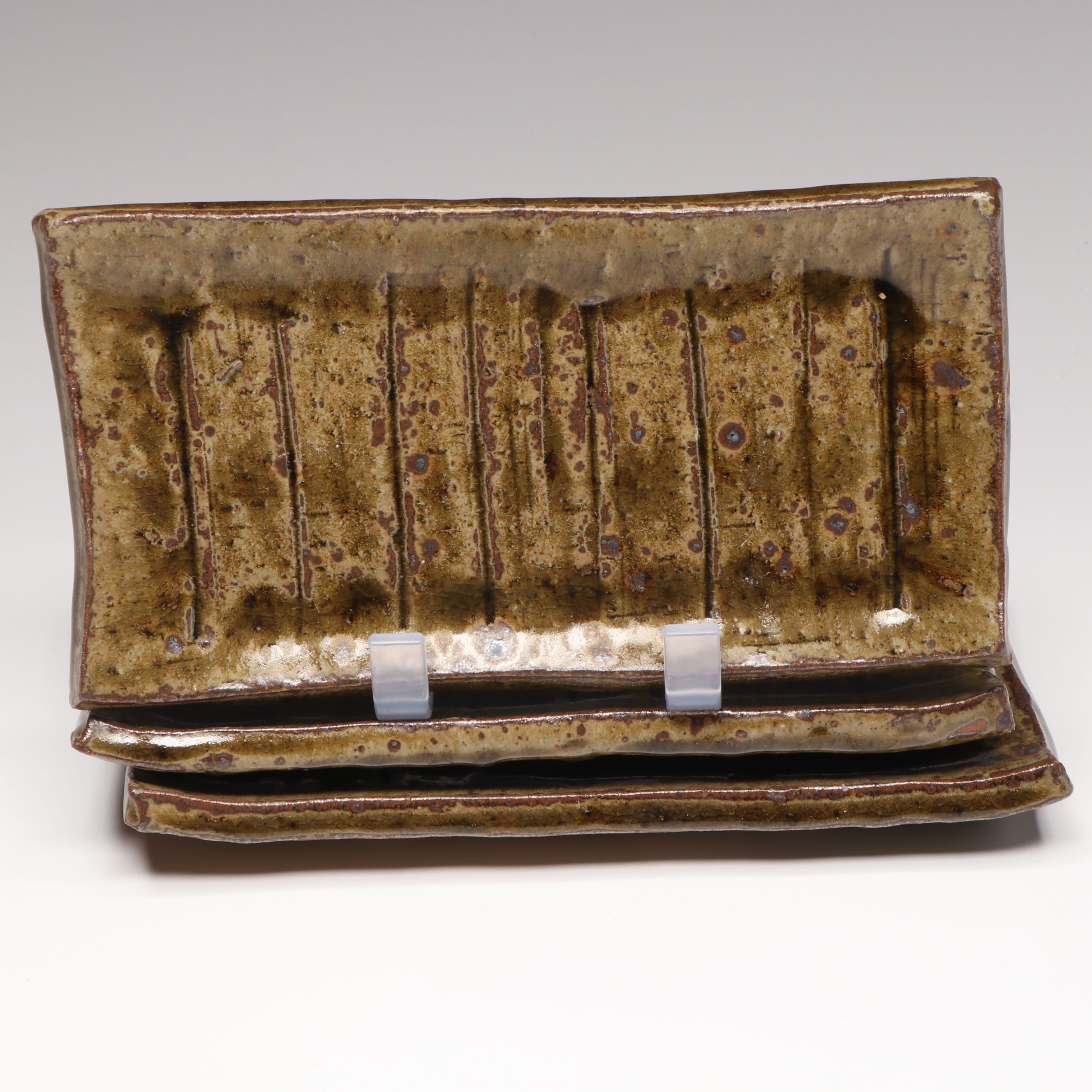 Wheel Thrown Flower and Vegetable Motif and More Art Pottery Dinnerware