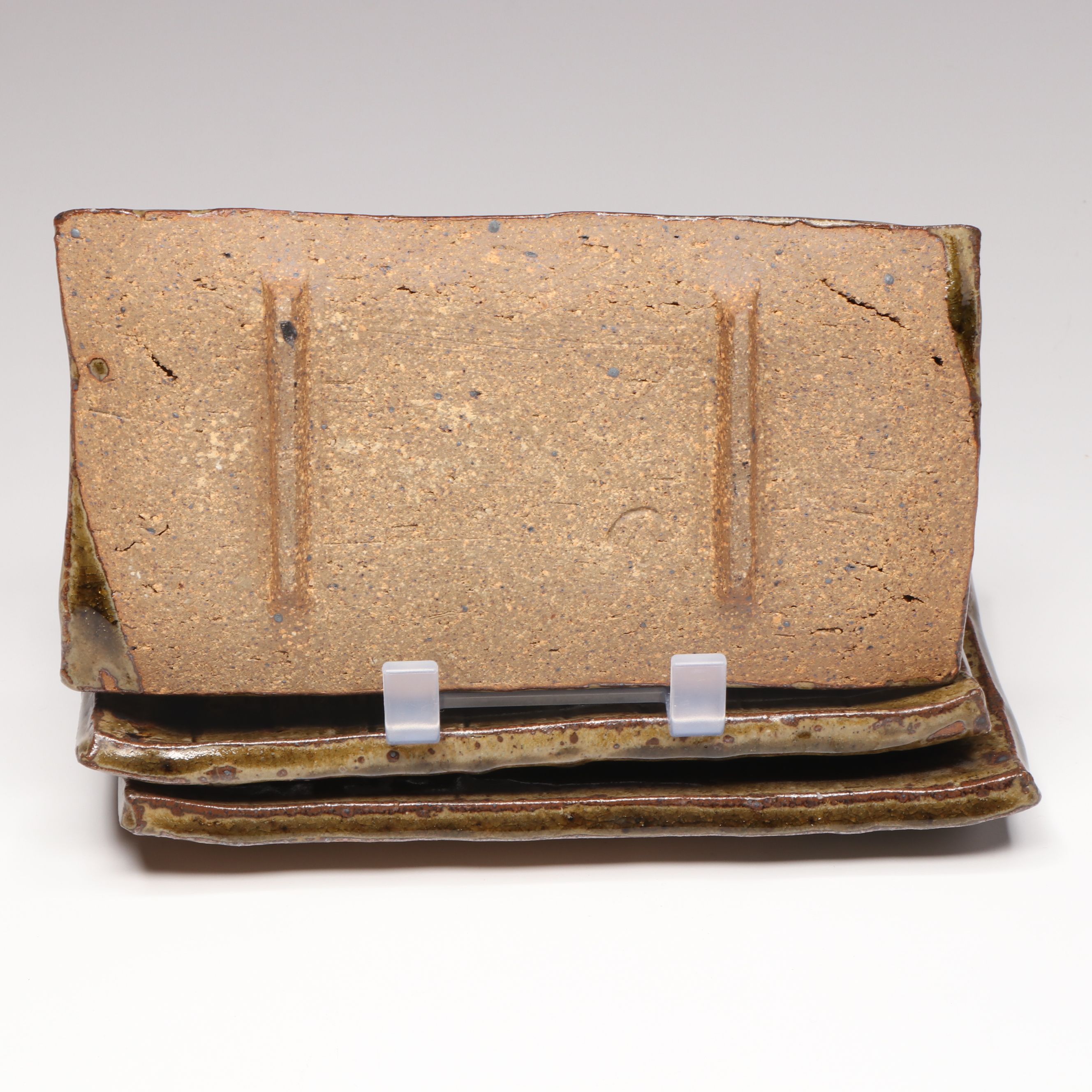 Wheel Thrown Flower and Vegetable Motif and More Art Pottery Dinnerware