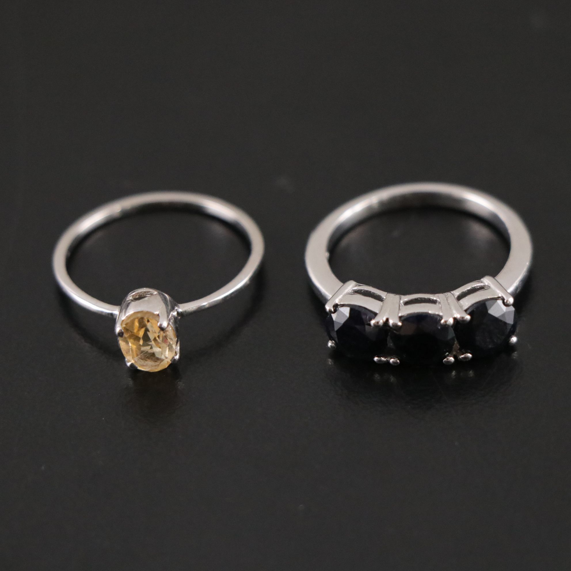 14 Assorted Sterling Silver Rings, Necklaces and Earrings