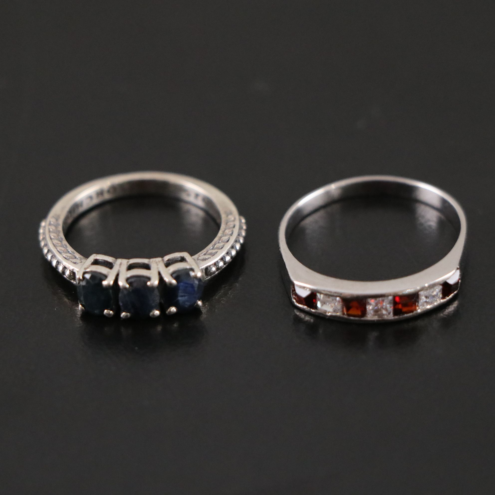 14 Assorted Sterling Silver Rings, Necklaces and Earrings