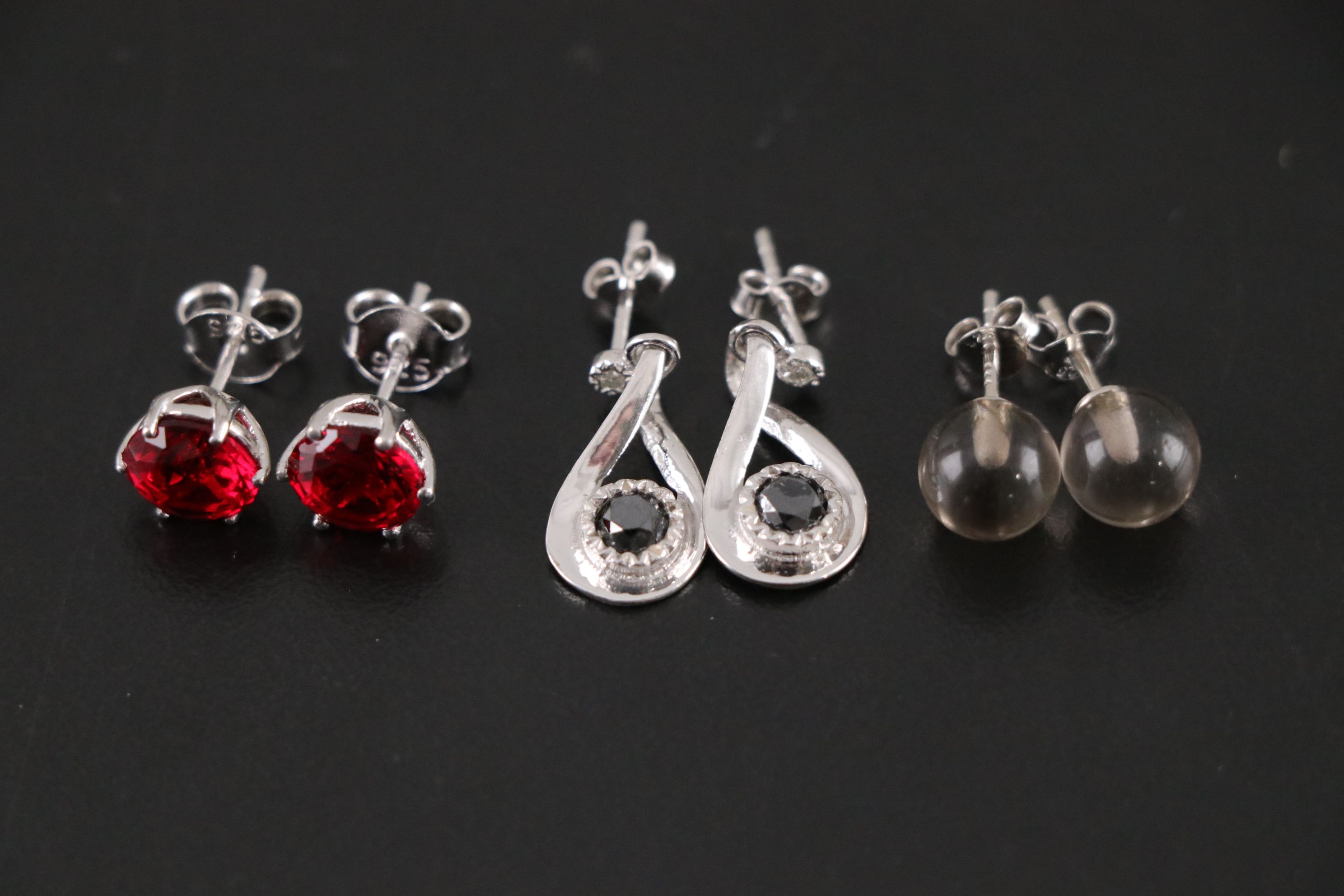 14 Assorted Sterling Silver Rings, Necklaces and Earrings