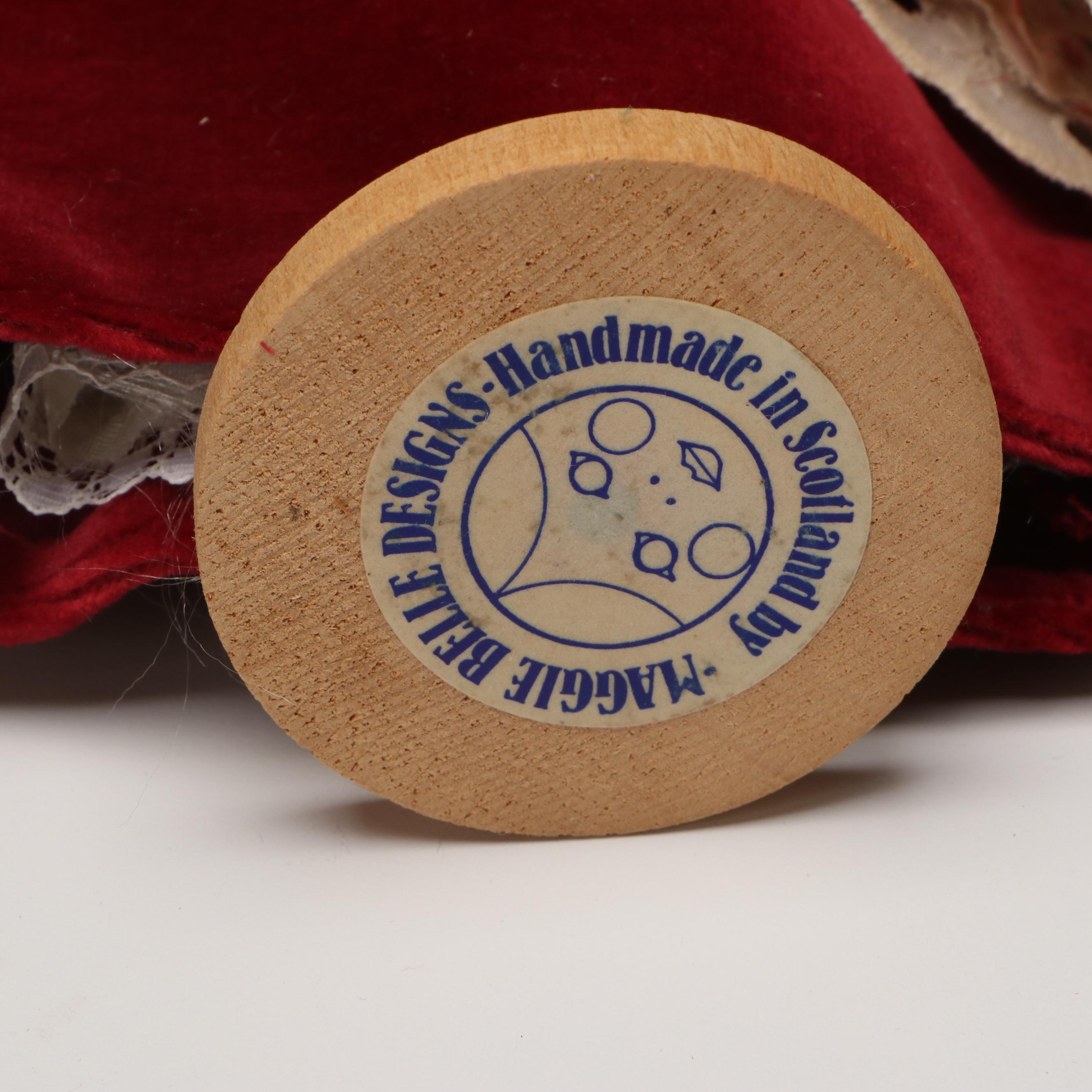 Maggie's Mountain Crafts Corn Husk Doll with Other Marionettes and Spool Doll