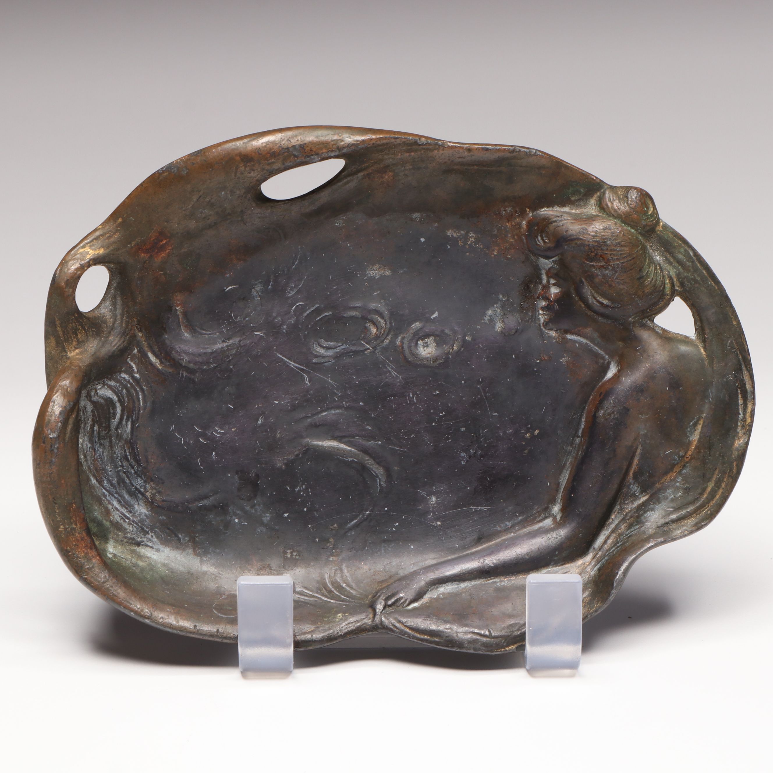 Art Nouveau Bronze Dish