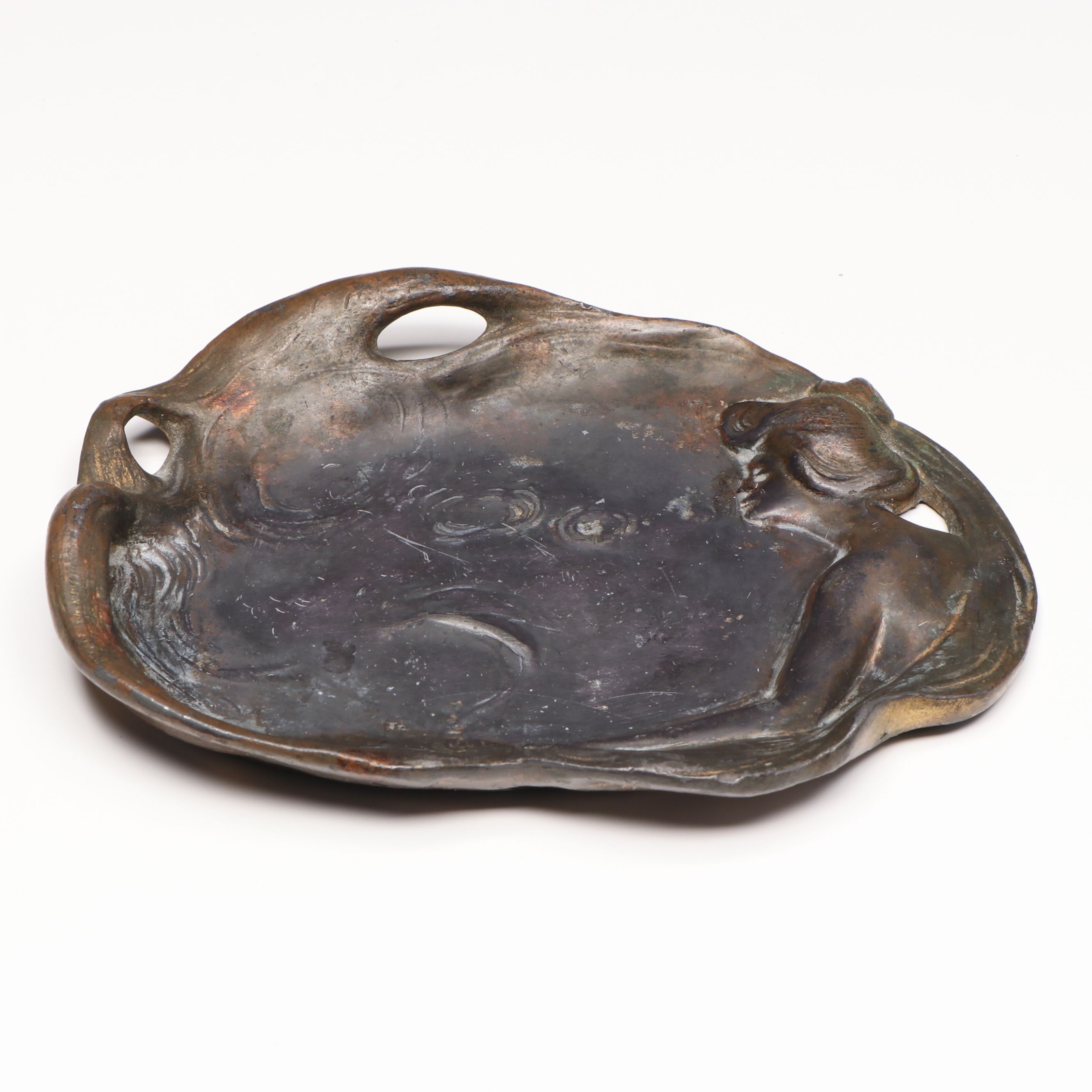 Art Nouveau Bronze Dish