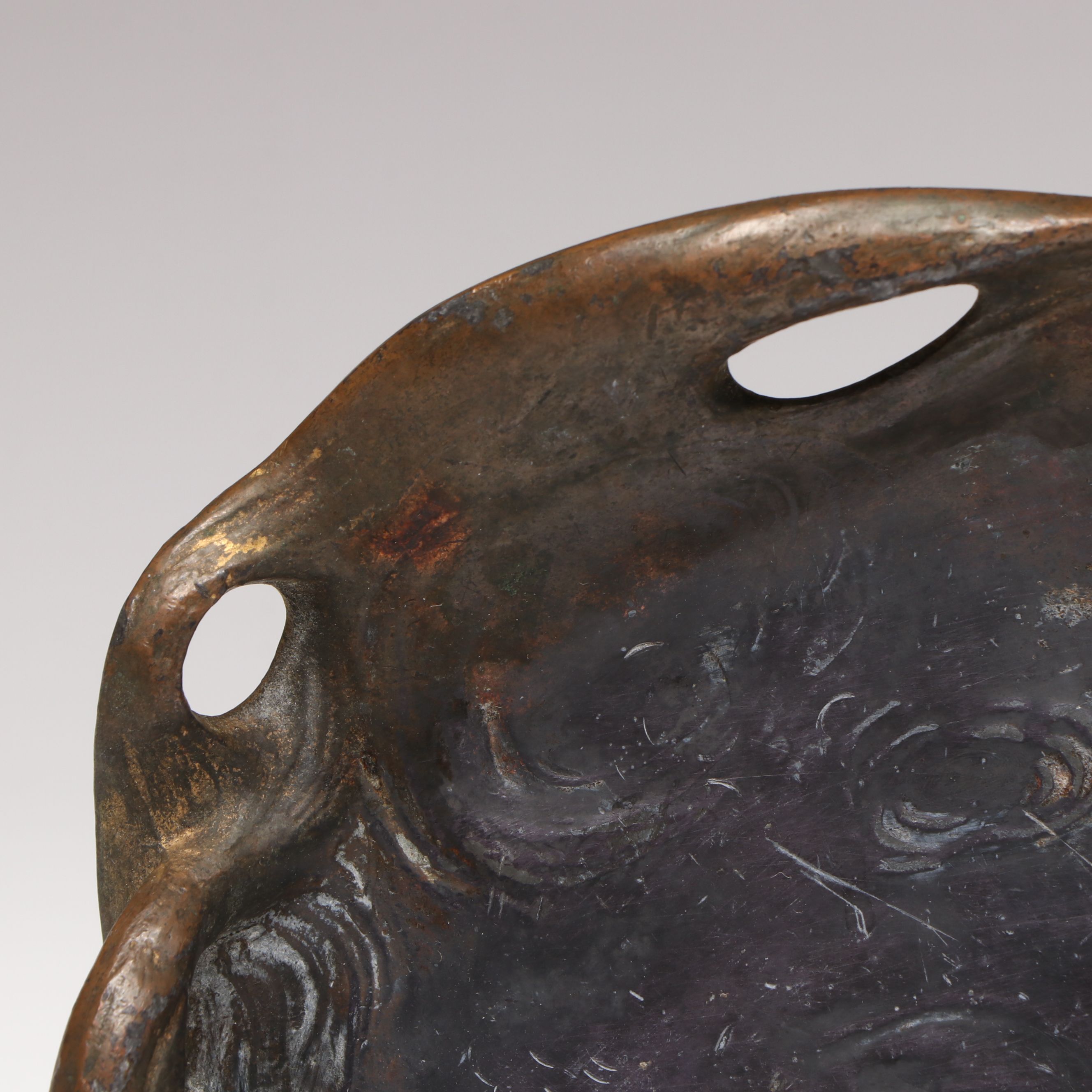 Art Nouveau Bronze Dish