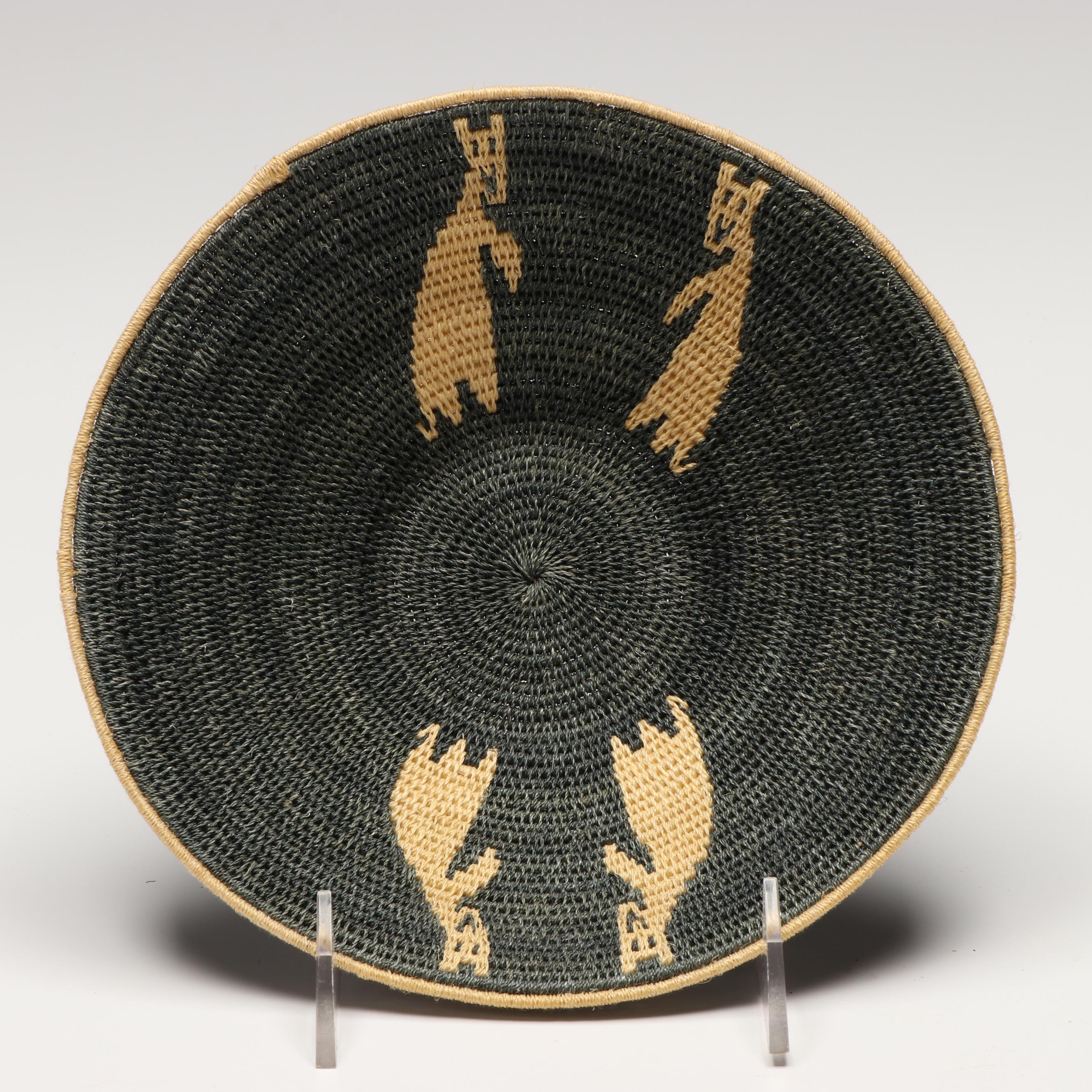 Eswatini Artisan Crafted Animal Pattern Sisal Baskets