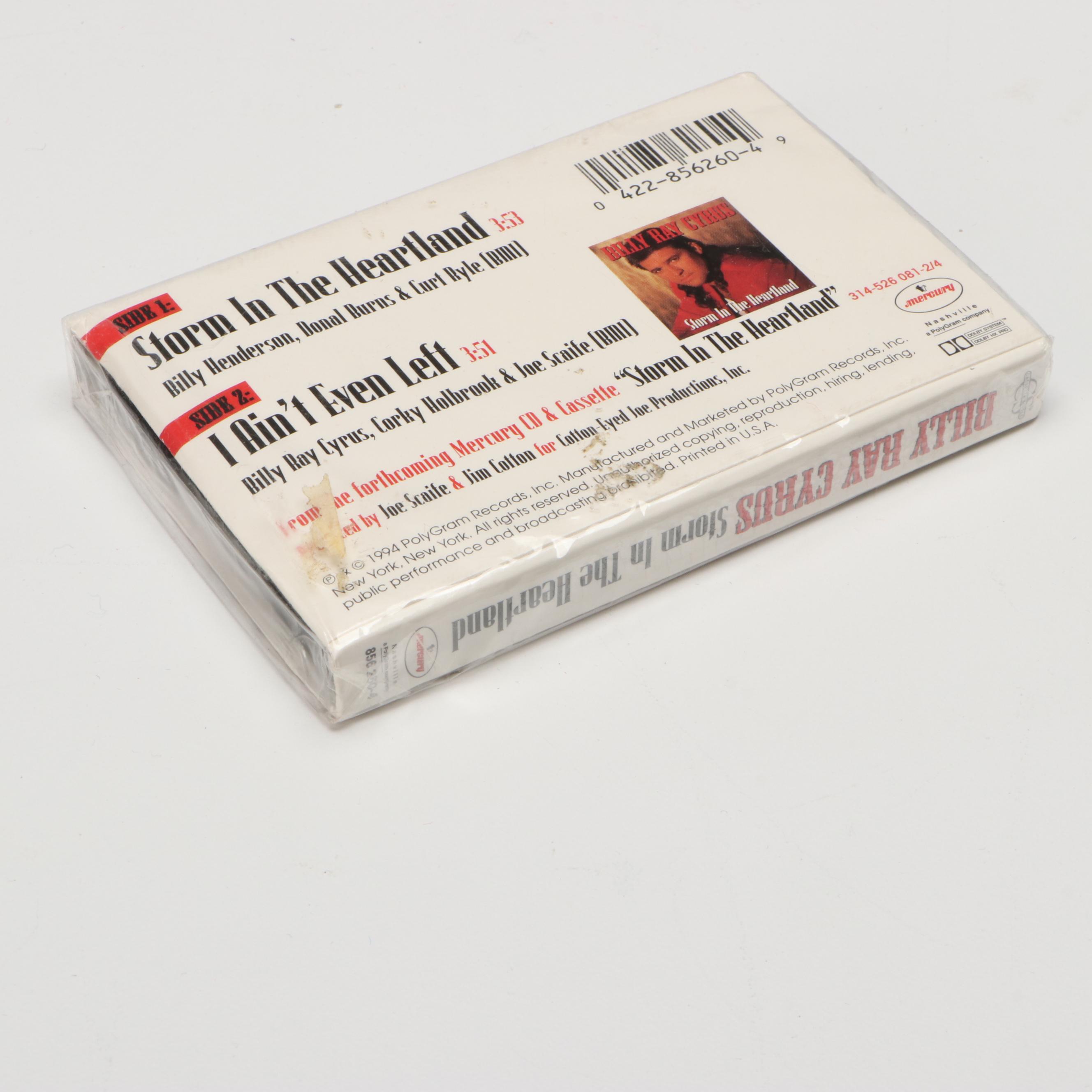 Loretta Lynn Hand Fan with Billy Ray Cyrus Cassette and Photo Book