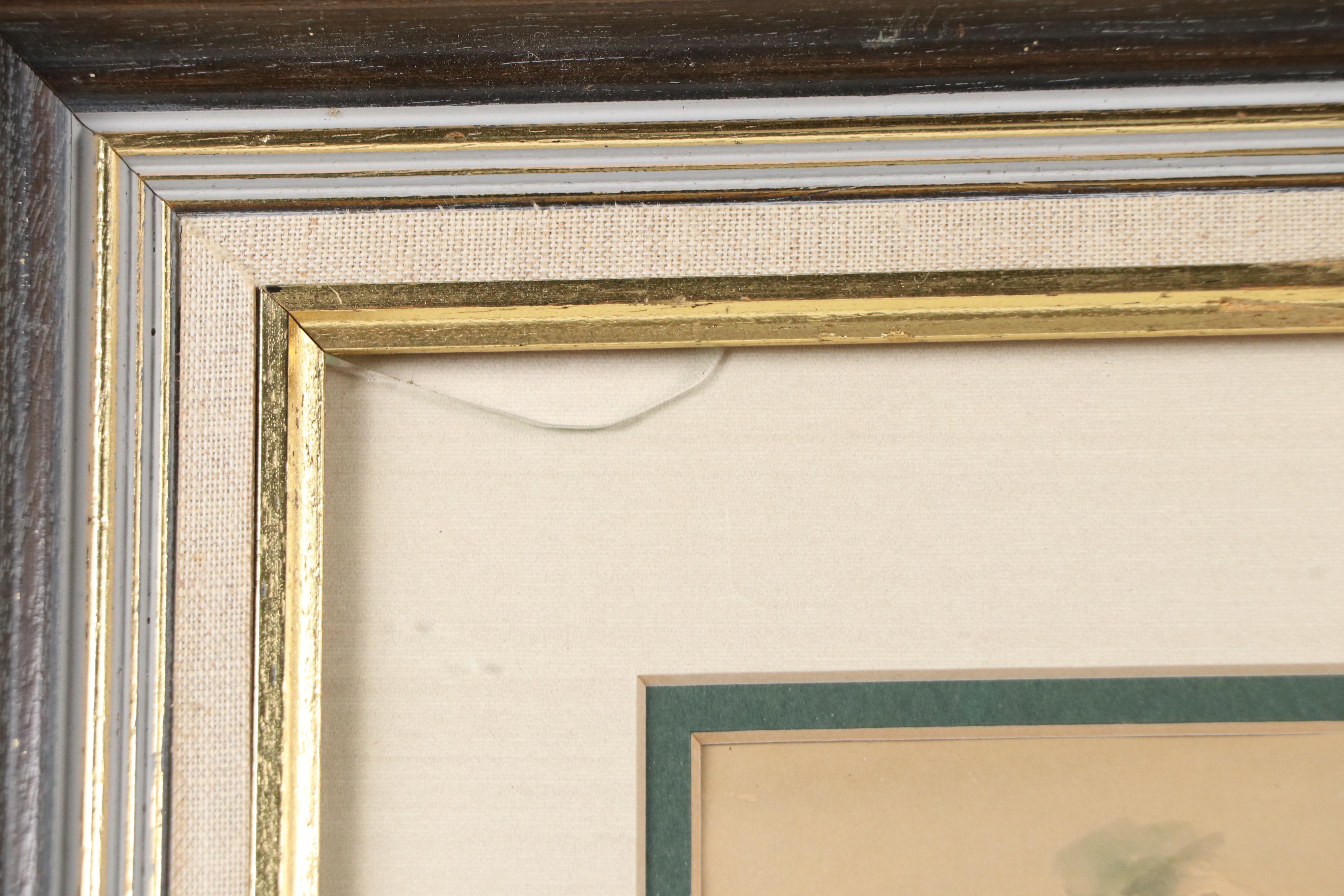 W. Makos River Landscape Watercolor Painting, 20th Century