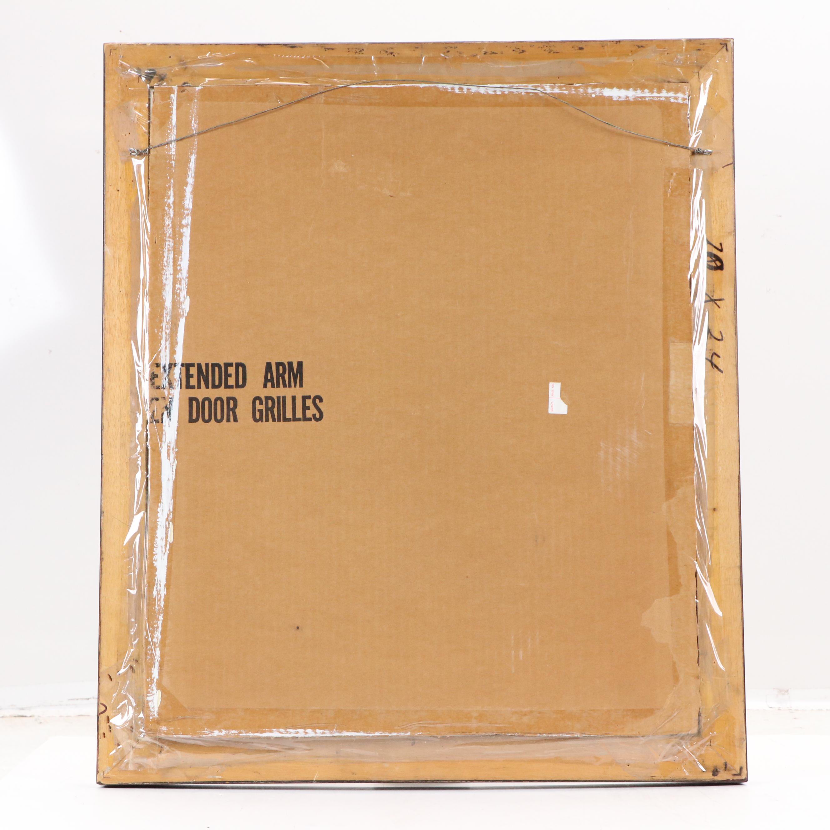 W. Makos River Landscape Watercolor Painting, 20th Century