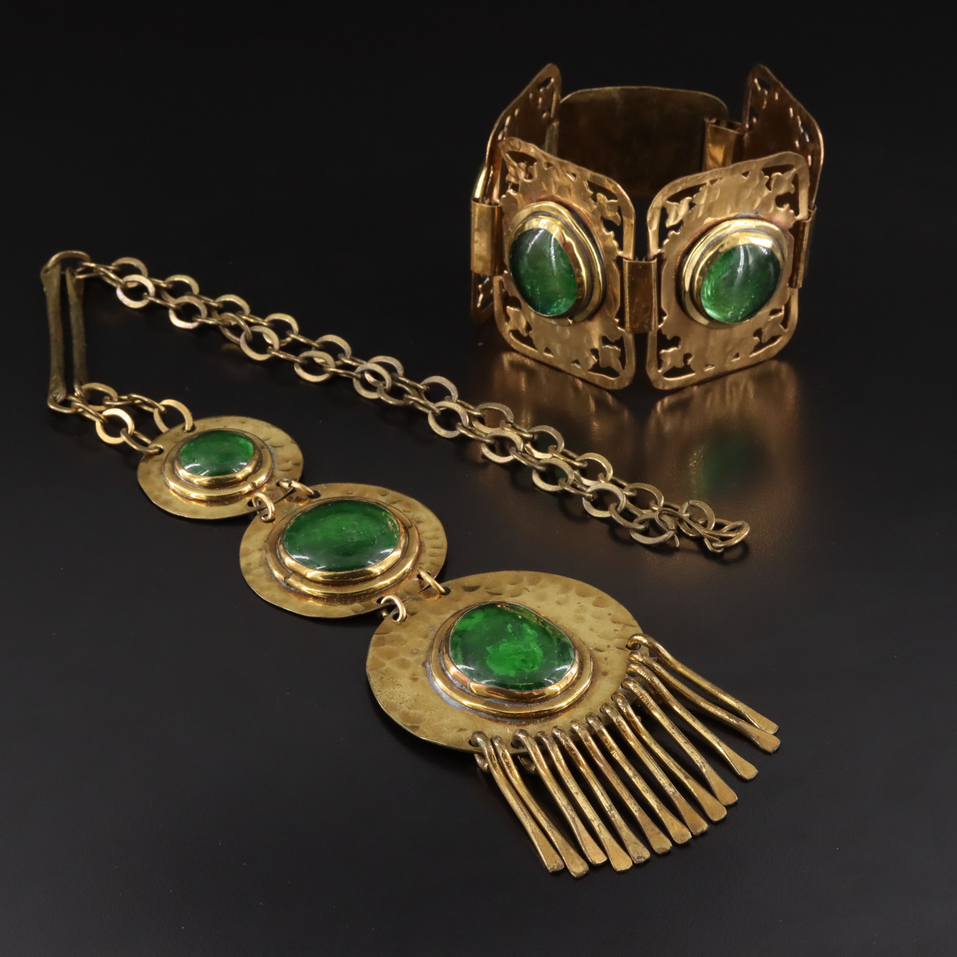 Rafael Alfandary Necklace and Panel Bracelet