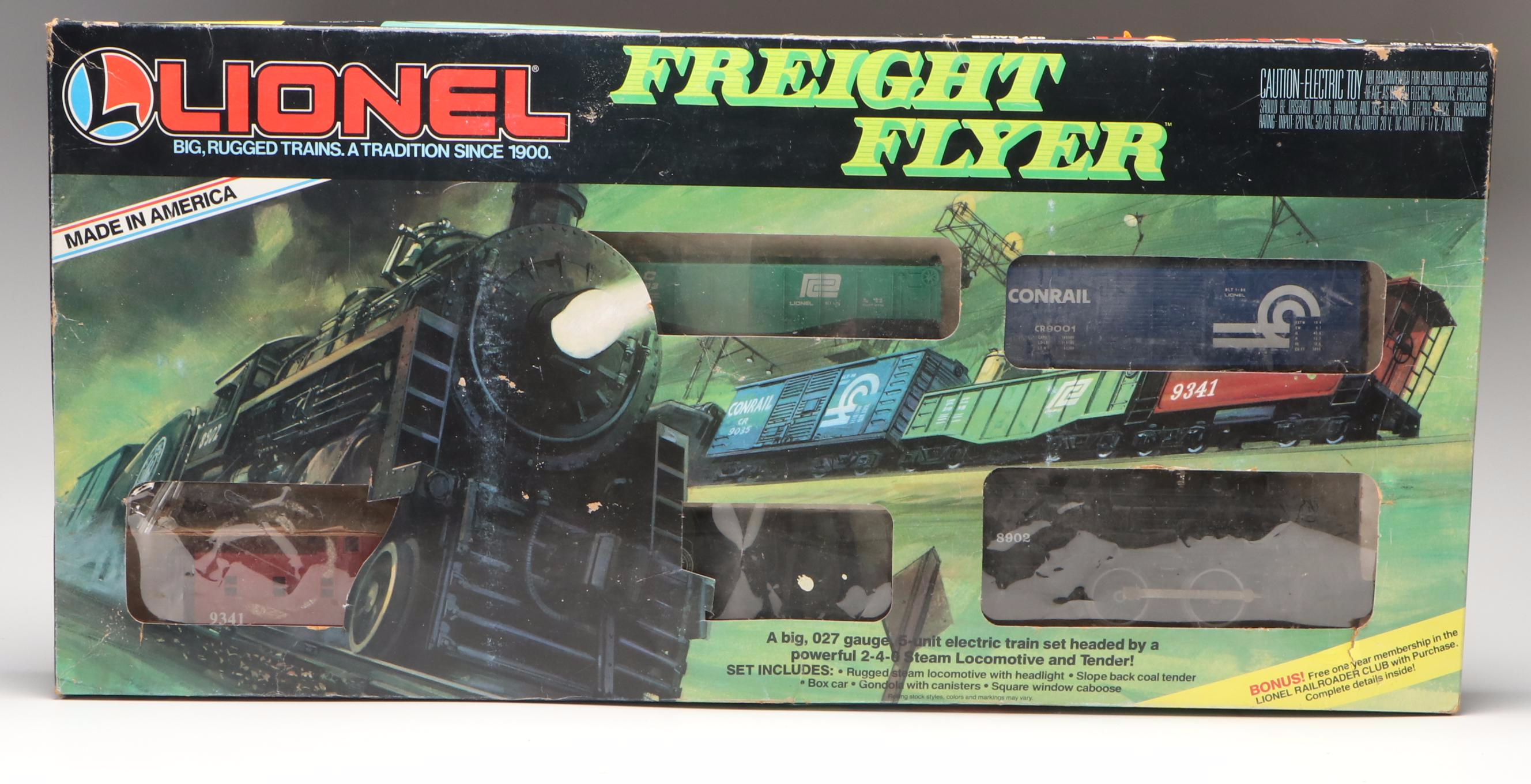 Lionel "Freight Flyer" Electric Train Set with Tracks, 1987