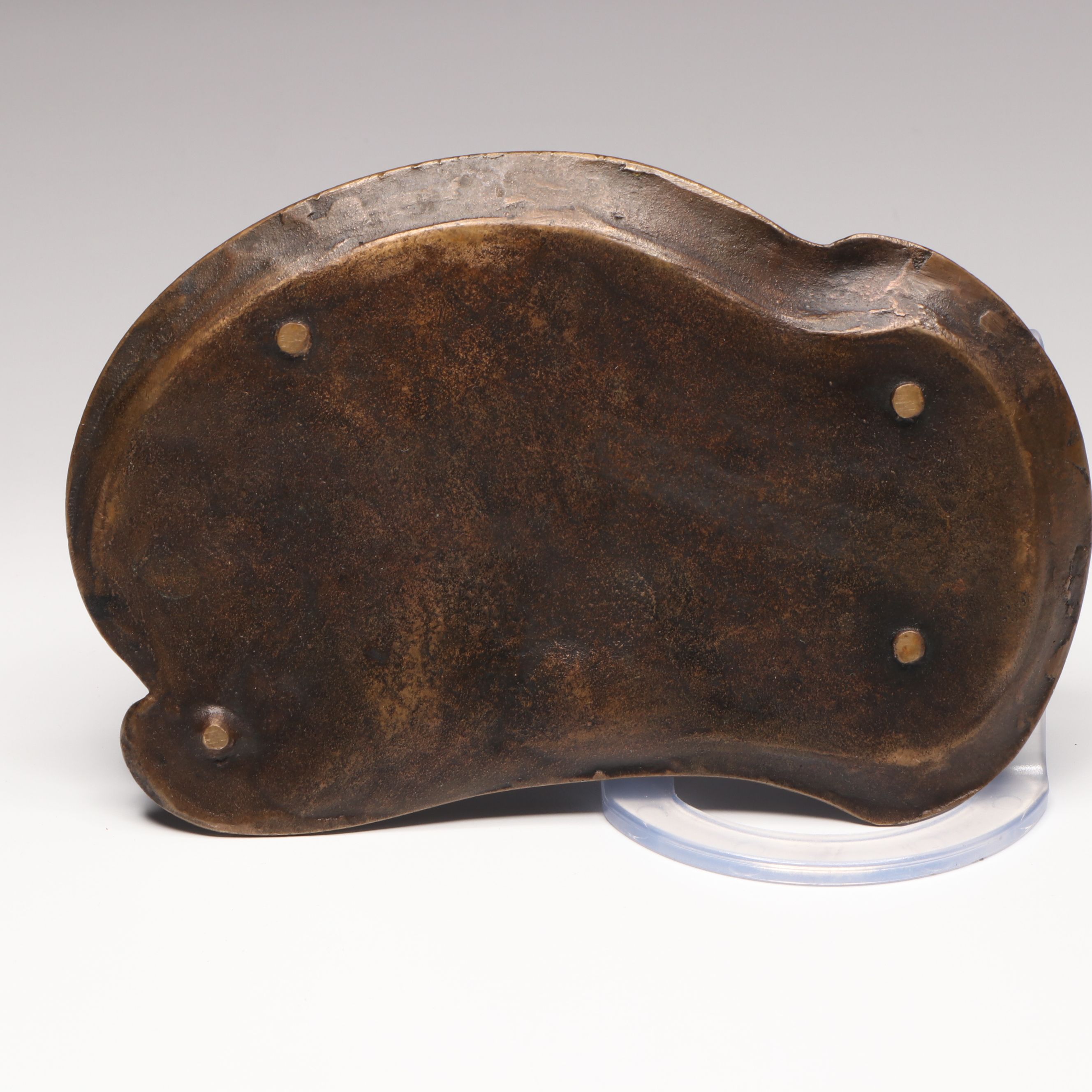 Cast Metal Mermaid Hanging Hook and Copper Finish Figural Bowl