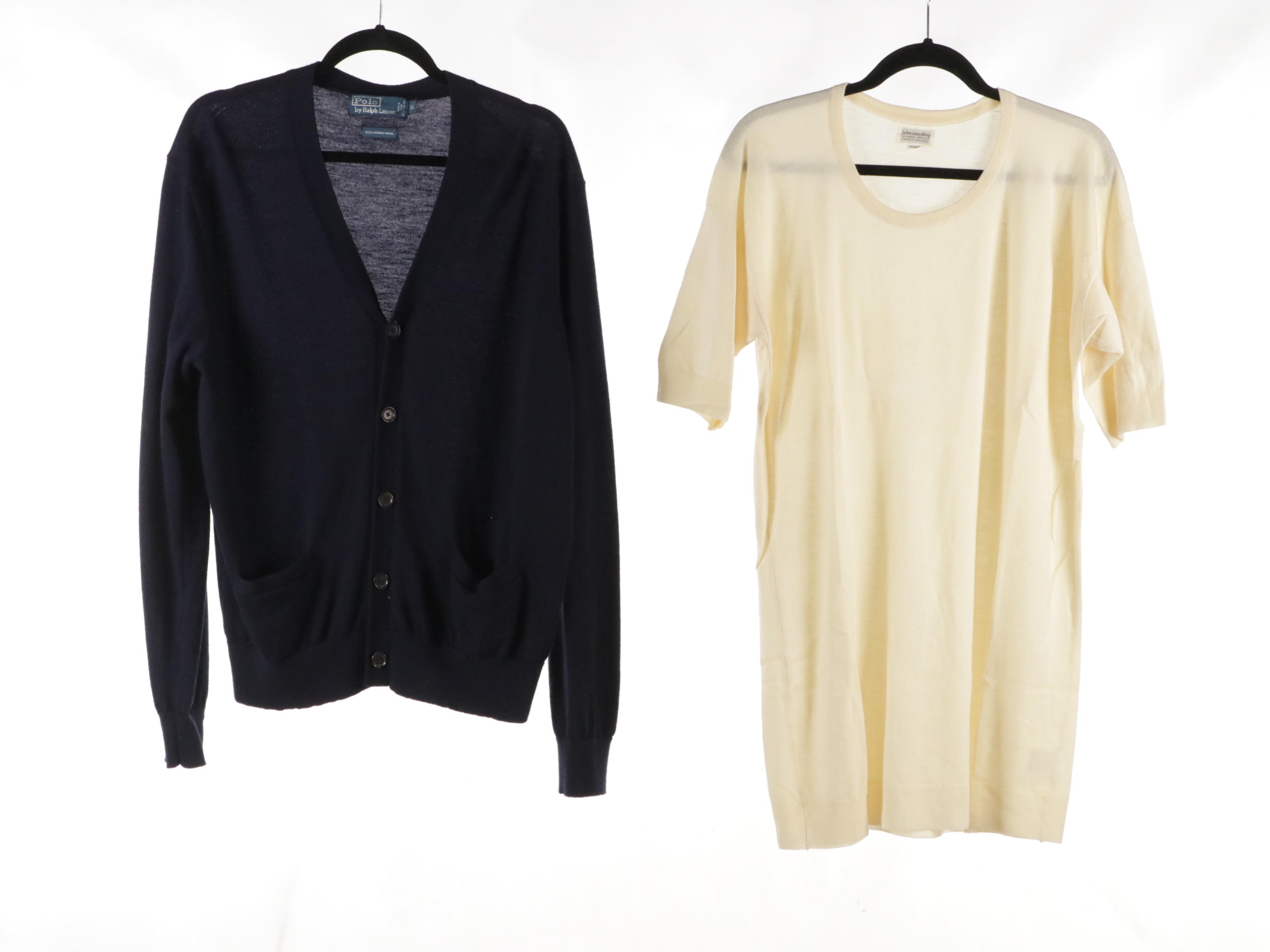 Men's Cesare Attolini Cashmere Coat, Polo Ralph Lauren Cashmere Cardigan & More